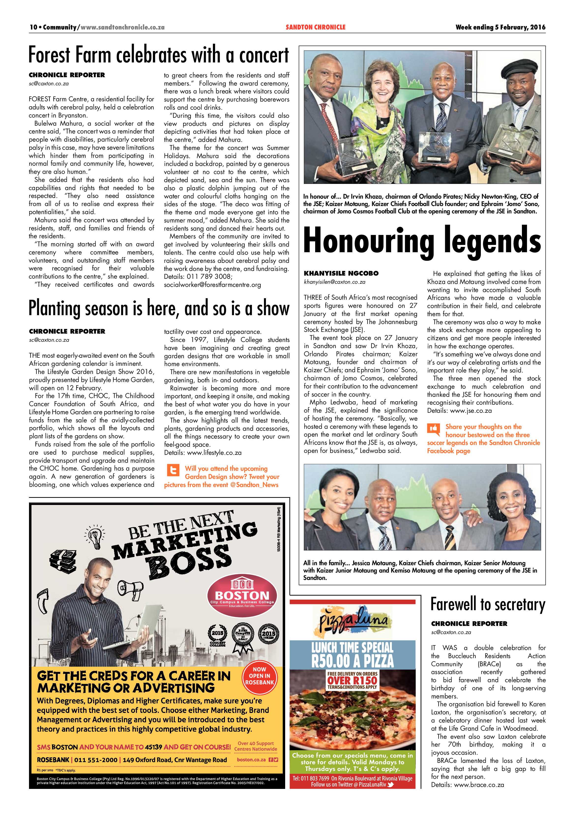 Sandton Chronicle 05 February 2016 page 10