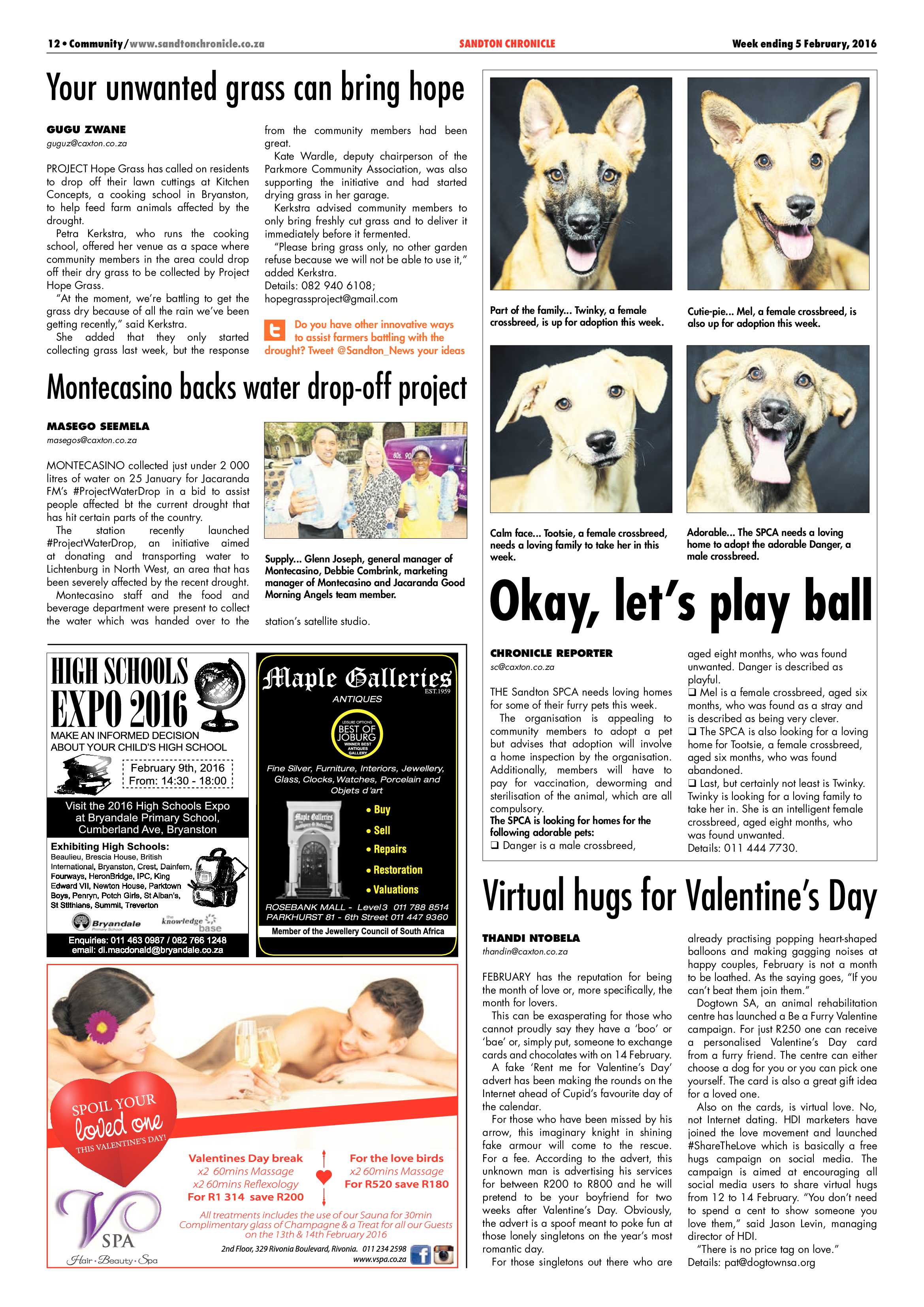 Sandton Chronicle 05 February 2016 page 12