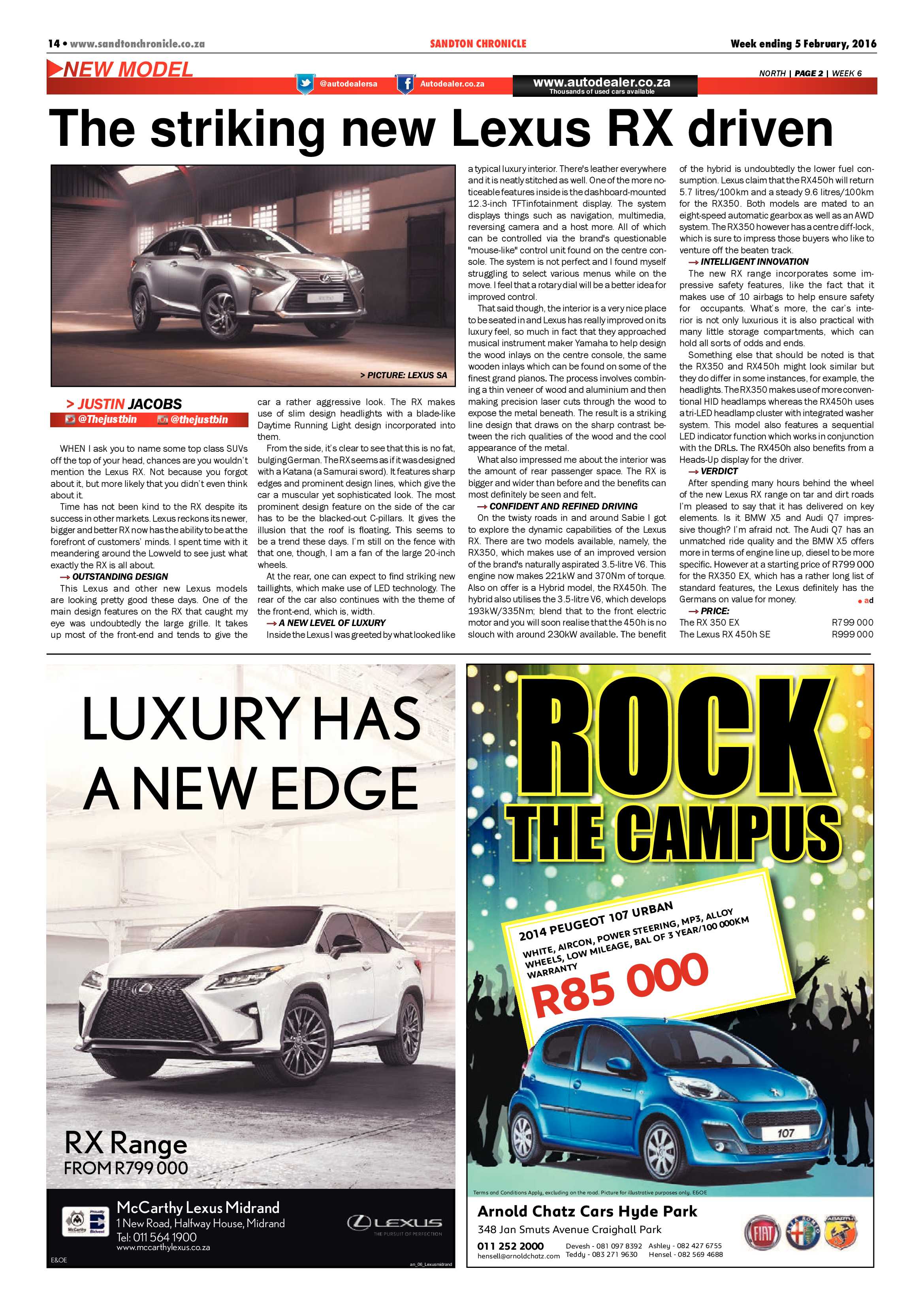 Sandton Chronicle 05 February 2016 page 14