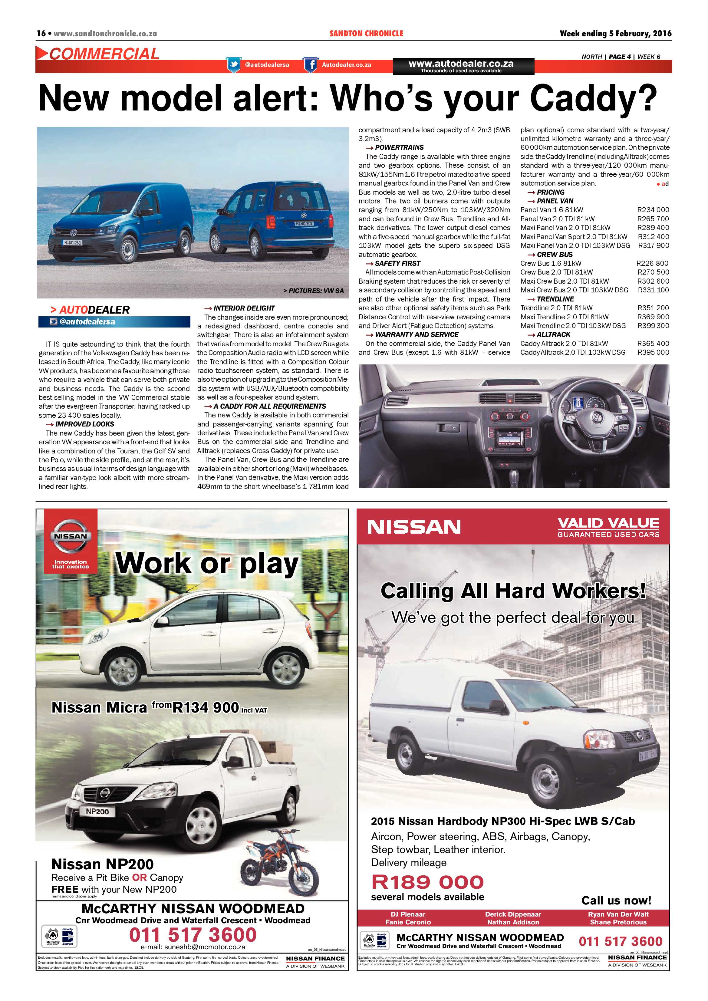 Sandton Chronicle 05 February 2016 page 16