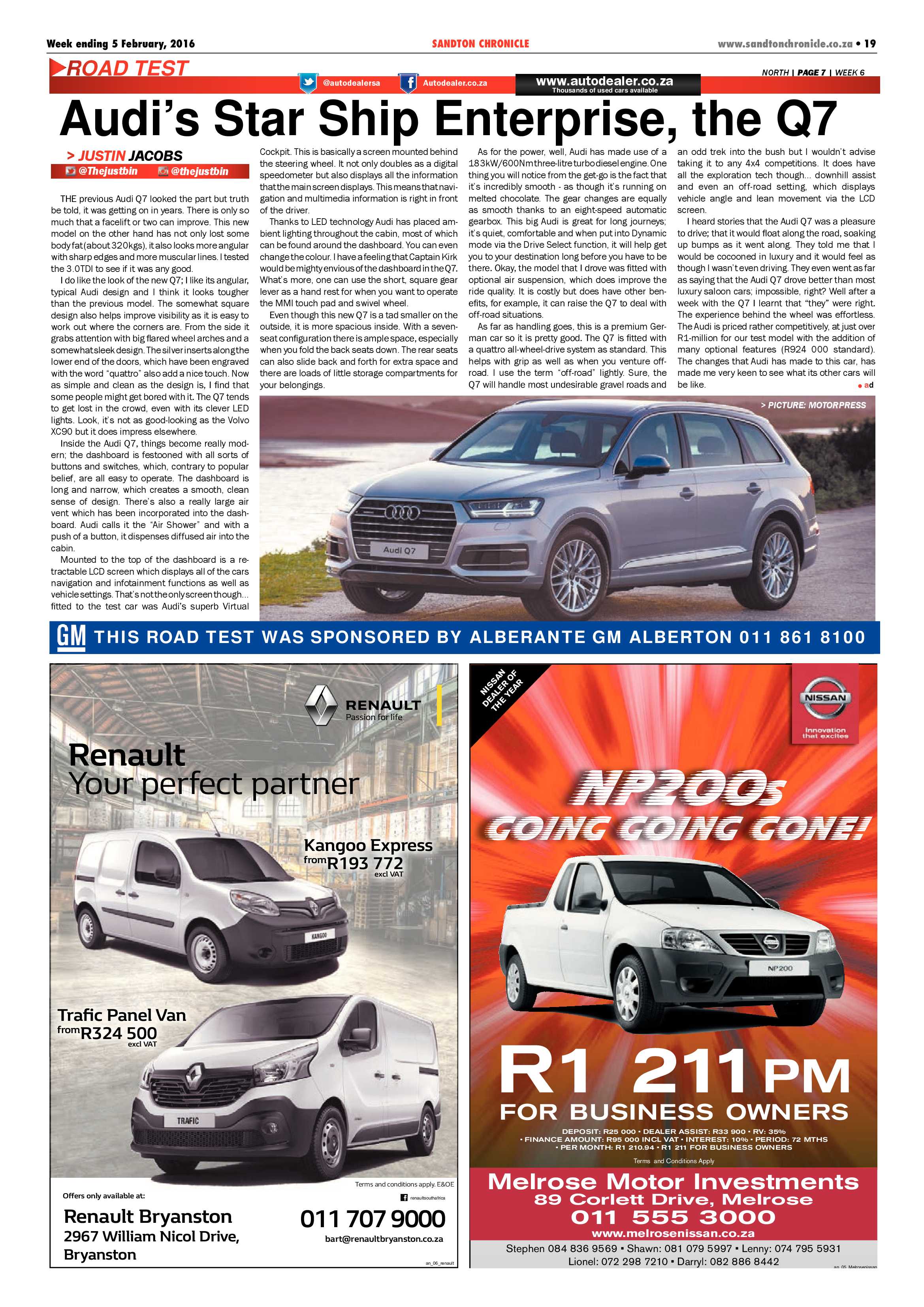 Sandton Chronicle 05 February 2016 page 19