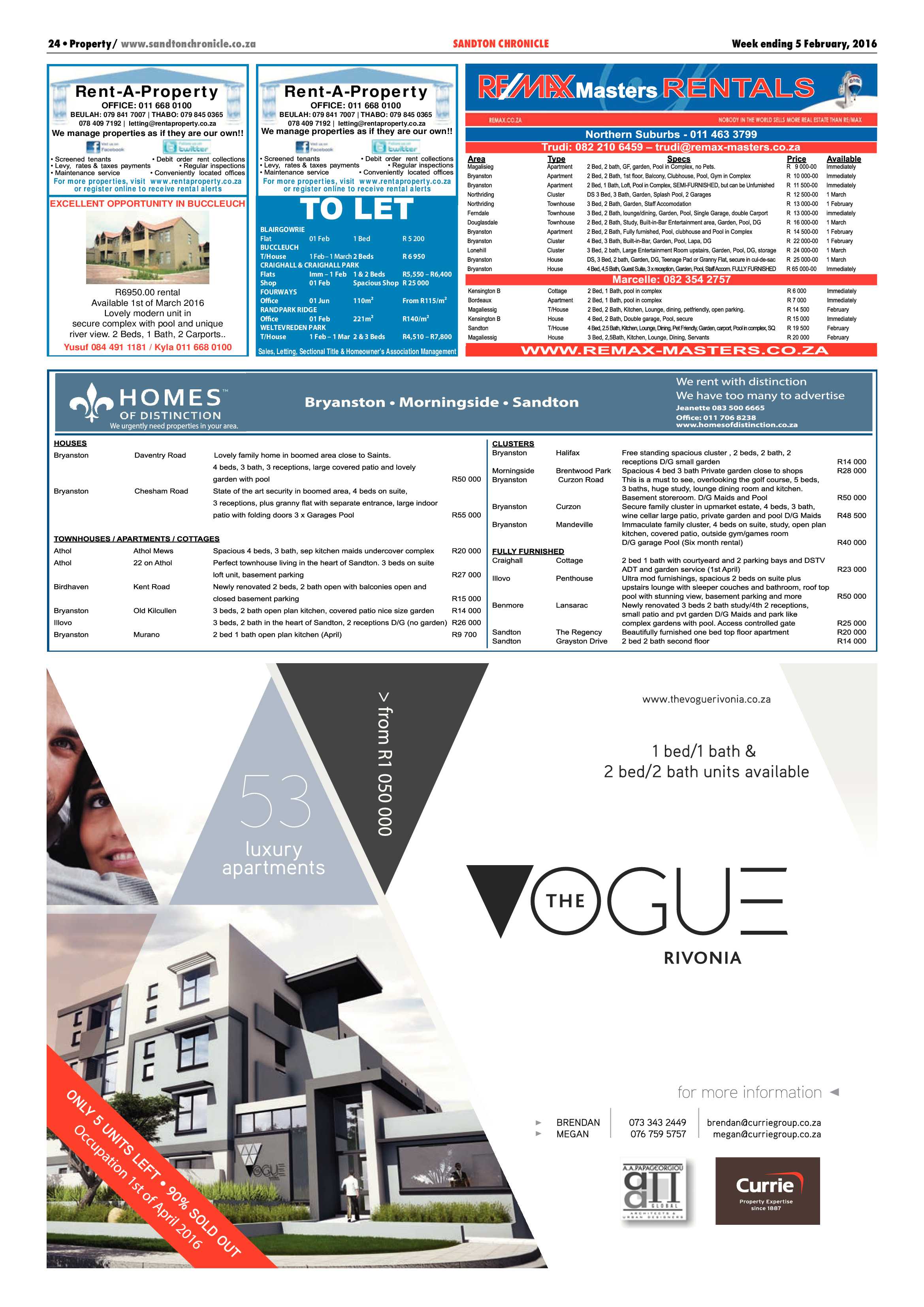 Sandton Chronicle 05 February 2016 page 24