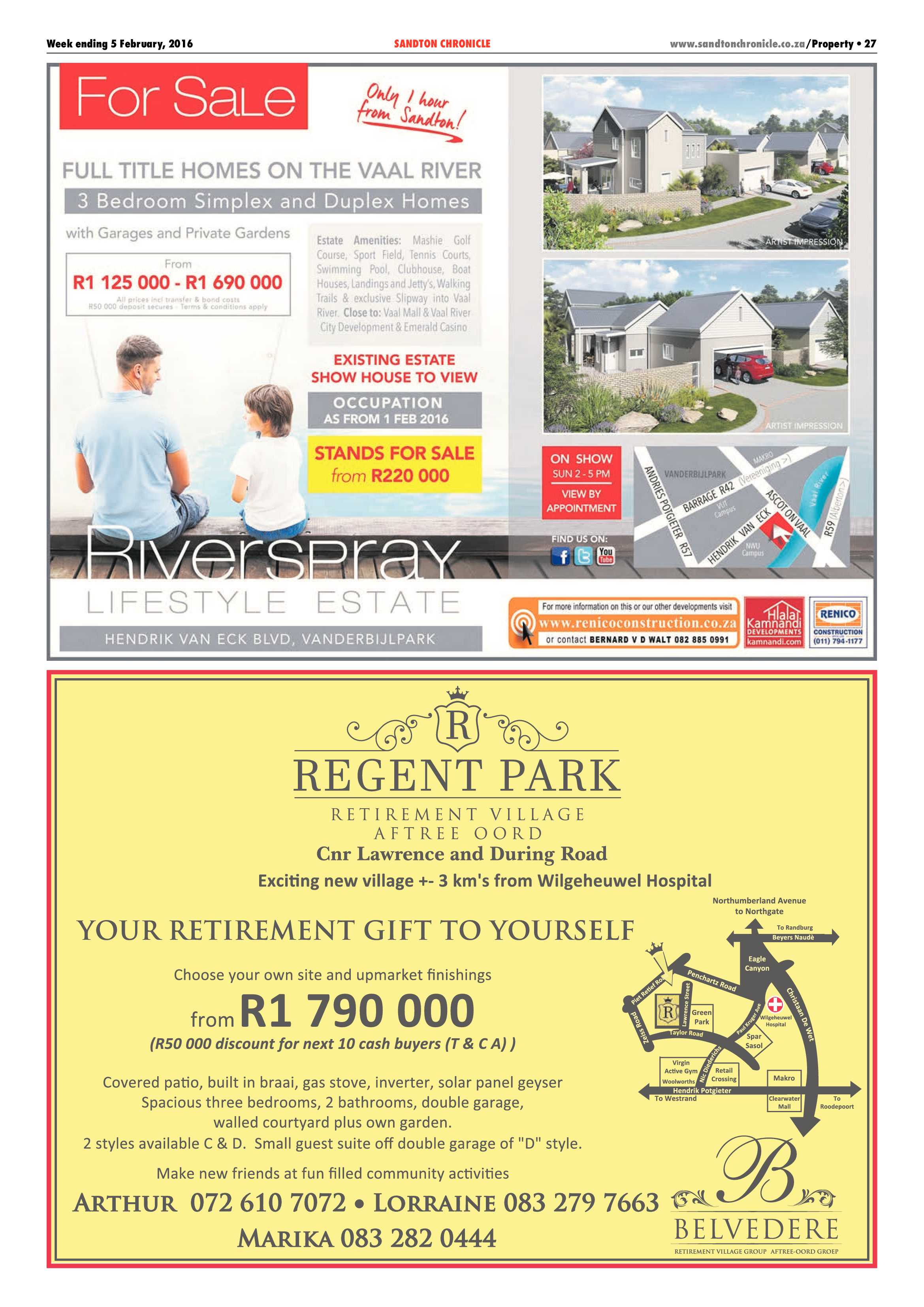 Sandton Chronicle 05 February 2016 page 27