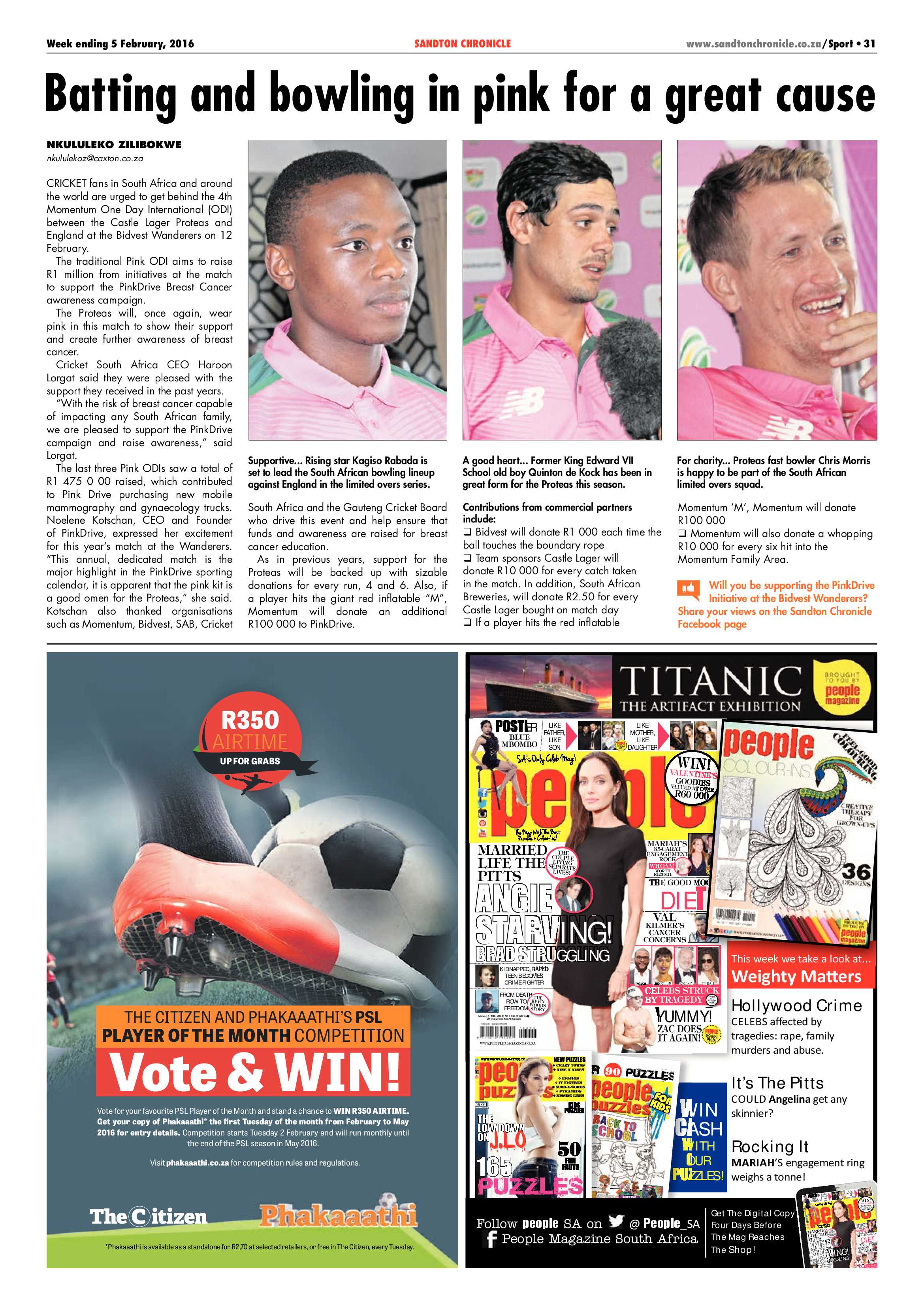 Sandton Chronicle 05 February 2016 page 31