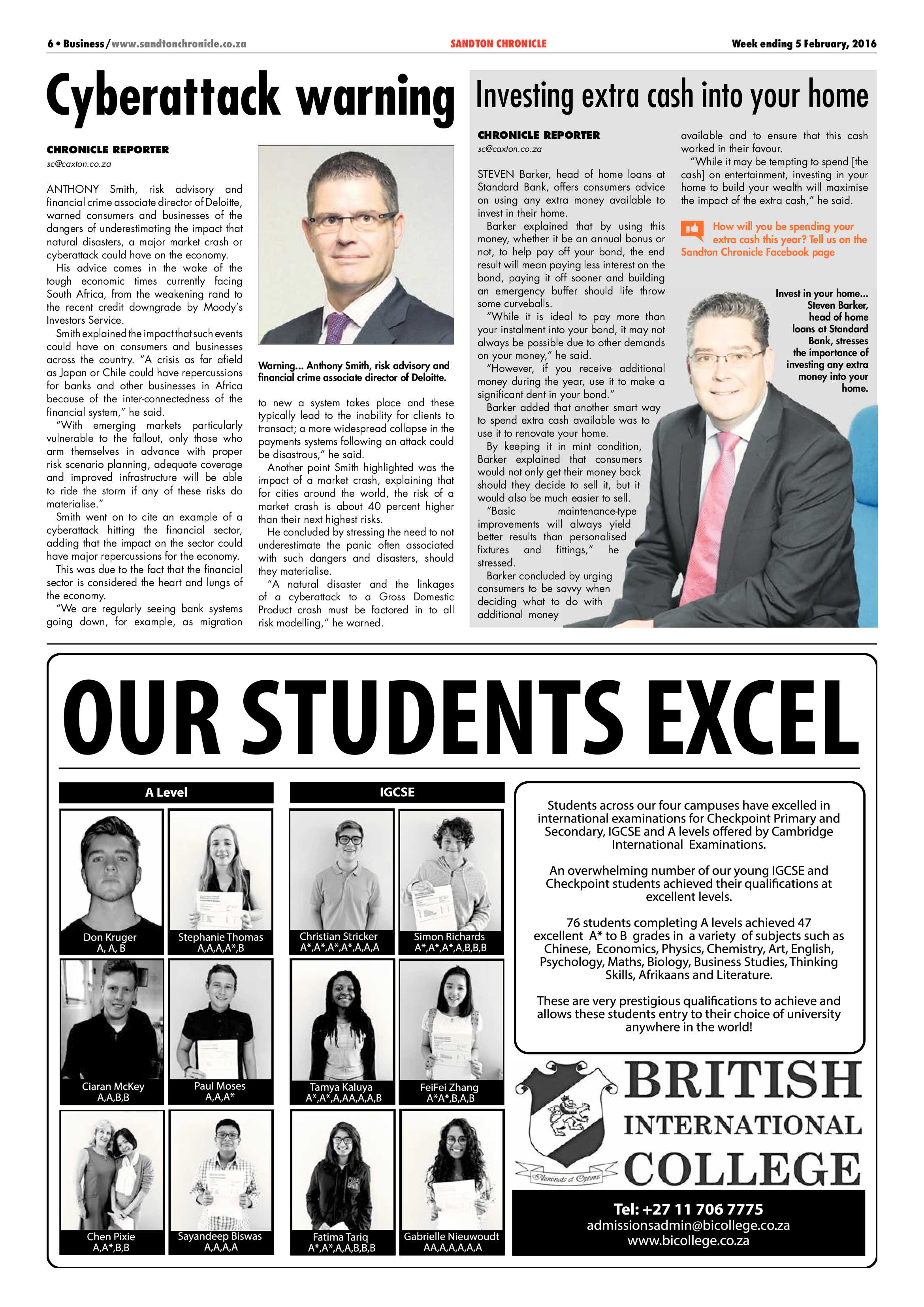 Sandton Chronicle 05 February 2016 page 6
