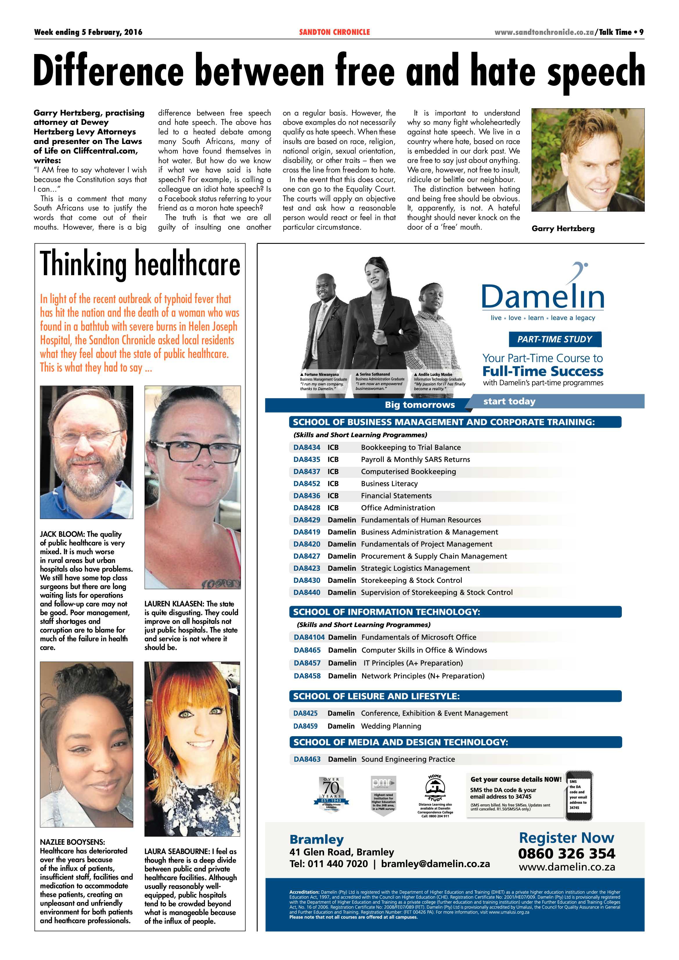 Sandton Chronicle 05 February 2016 page 9