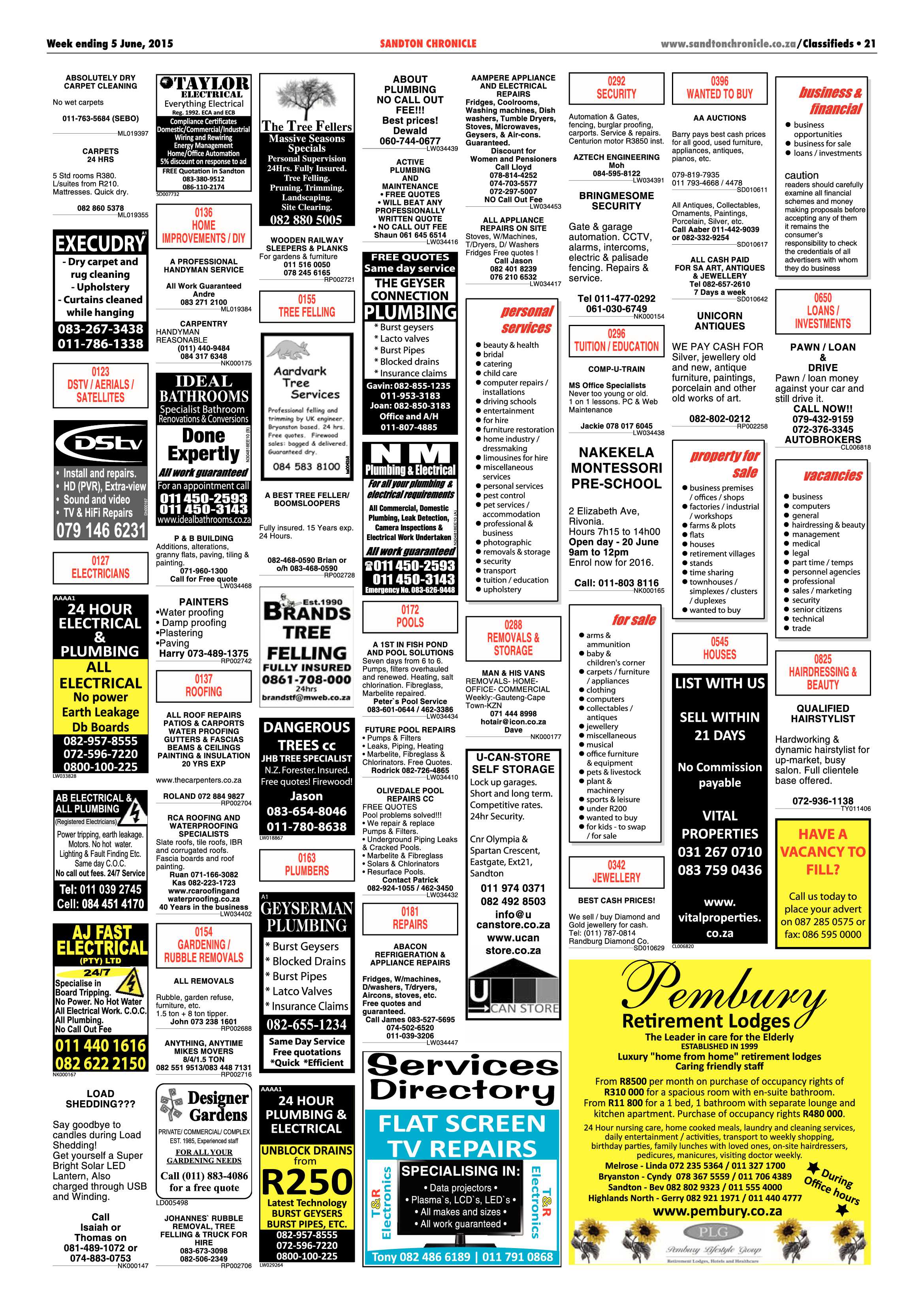 Sandton Chronicle 05 June 2015 page 29