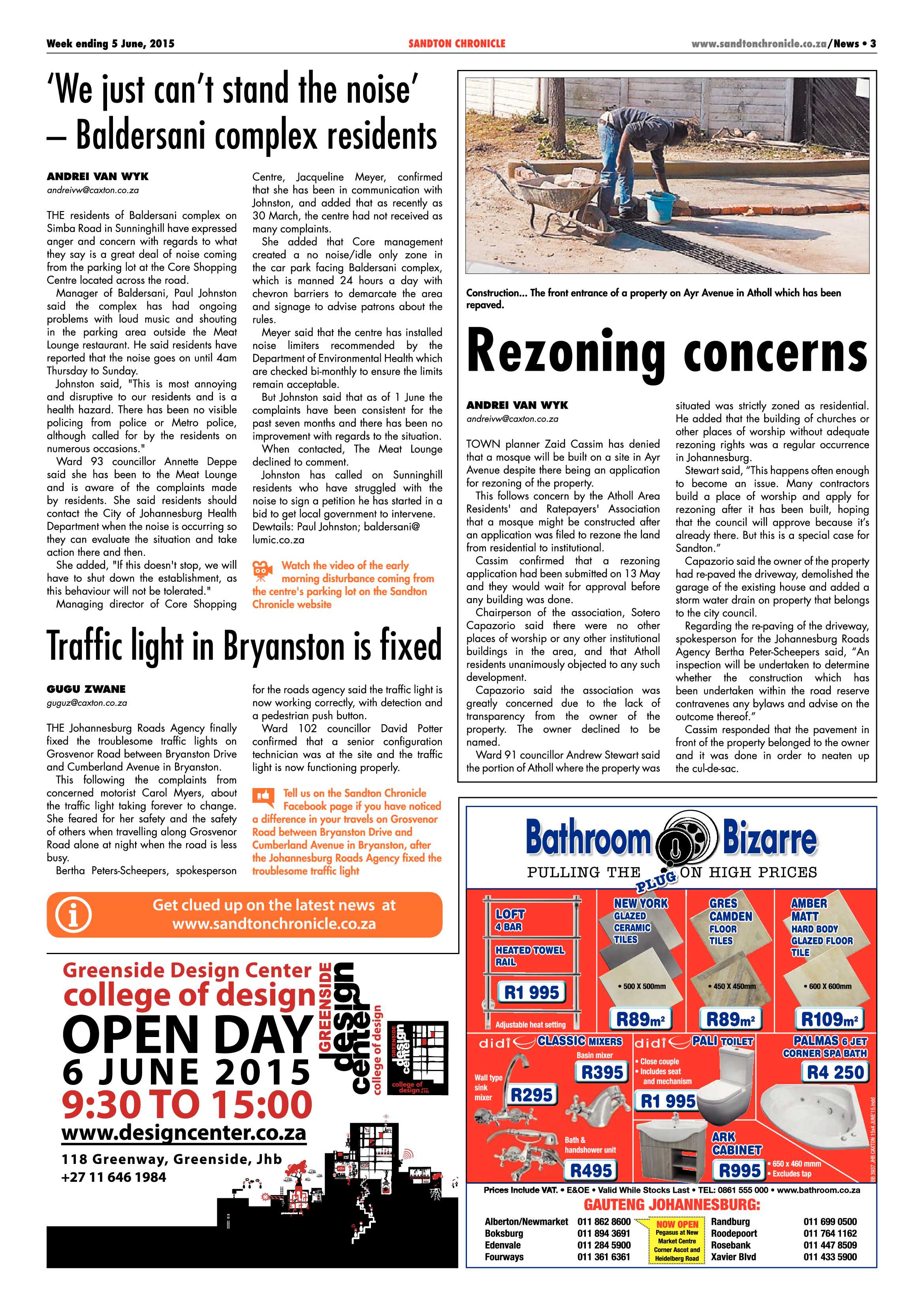 Sandton Chronicle 05 June 2015 page 3