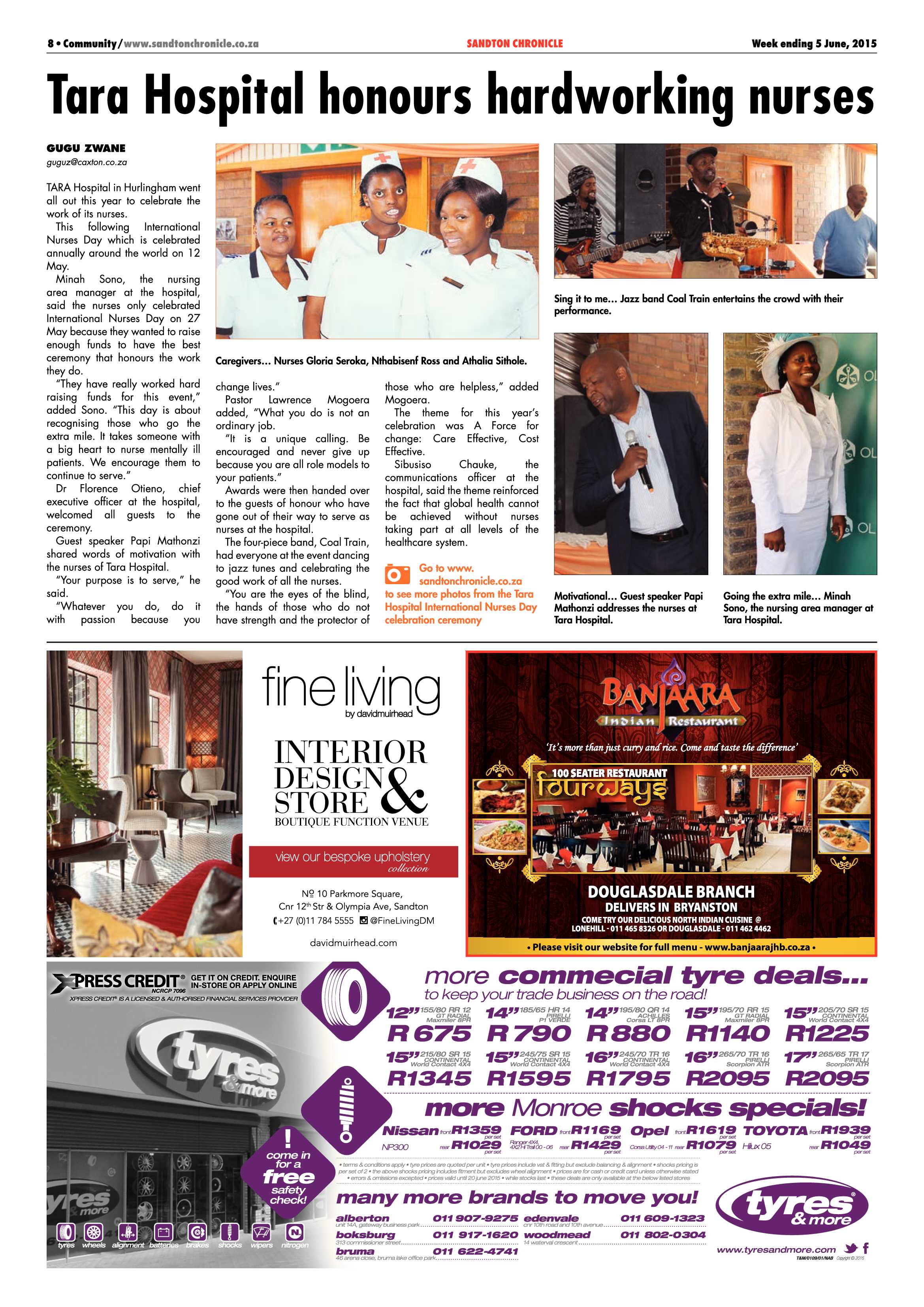 Sandton Chronicle 05 June 2015 page 8
