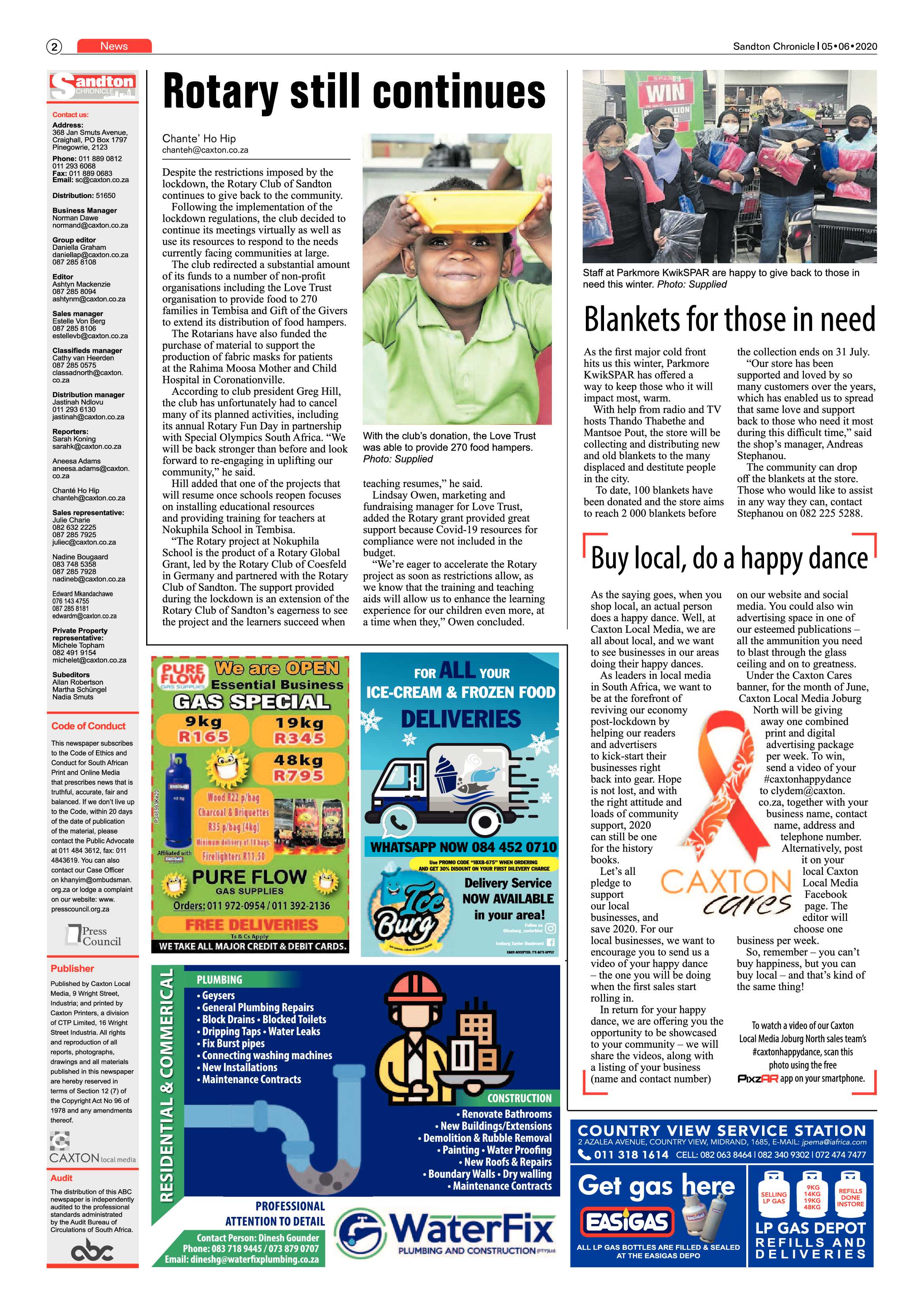 Sandton Chronicle 05 June 2020 page 2