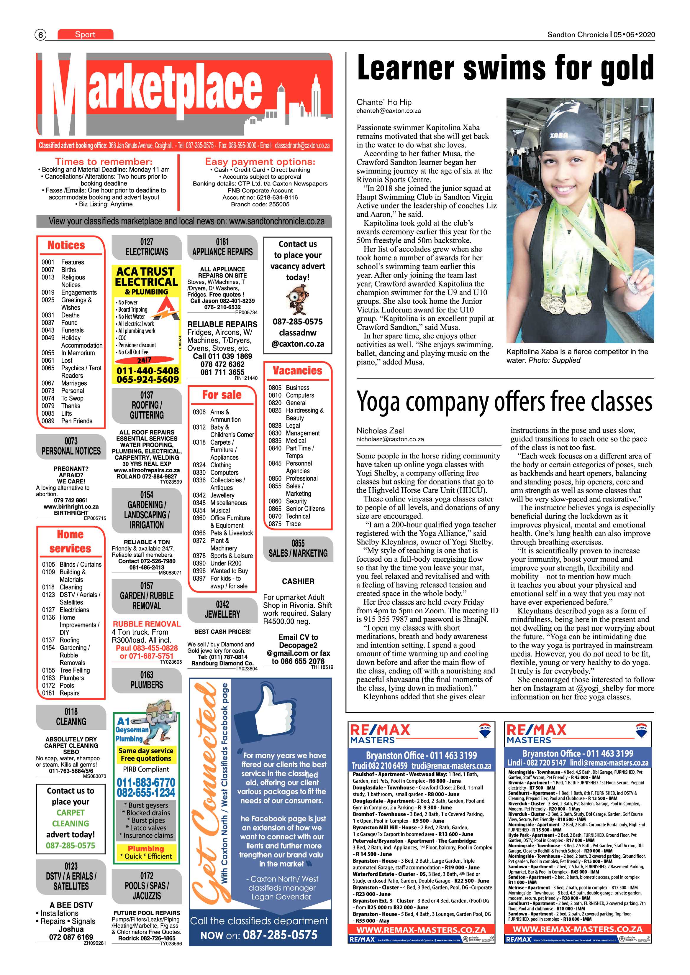 Sandton Chronicle 05 June 2020 page 6