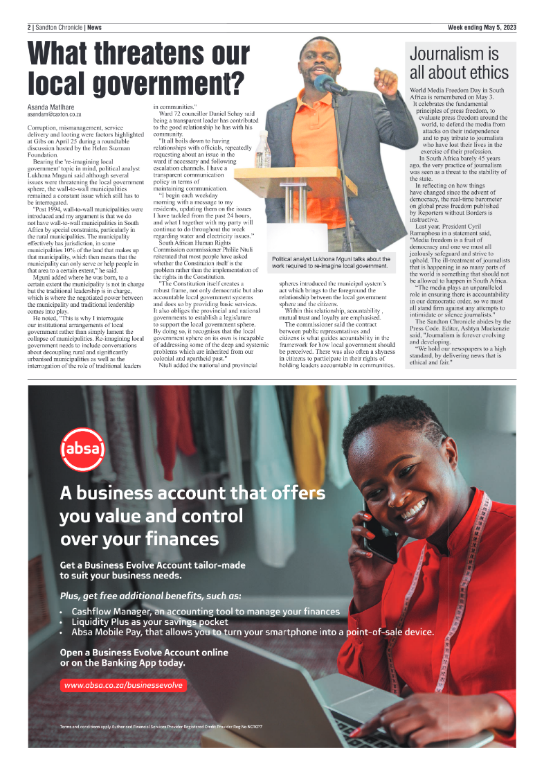 Sandton Chronicle 05 May 2023 page 2