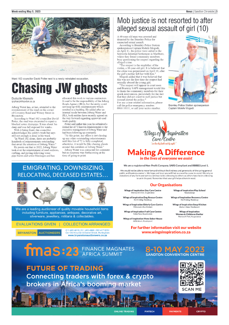 Sandton Chronicle 05 May 2023 page 3