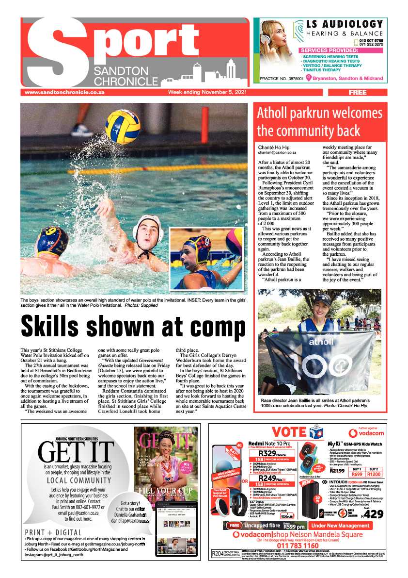 Sandton Chronicle 05 November 2021 page 12