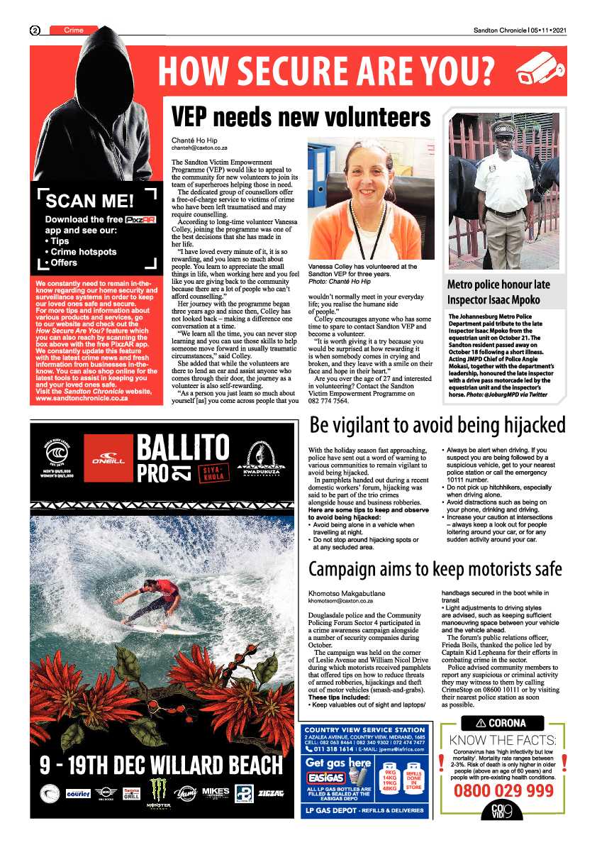 Sandton Chronicle 05 November 2021 page 2
