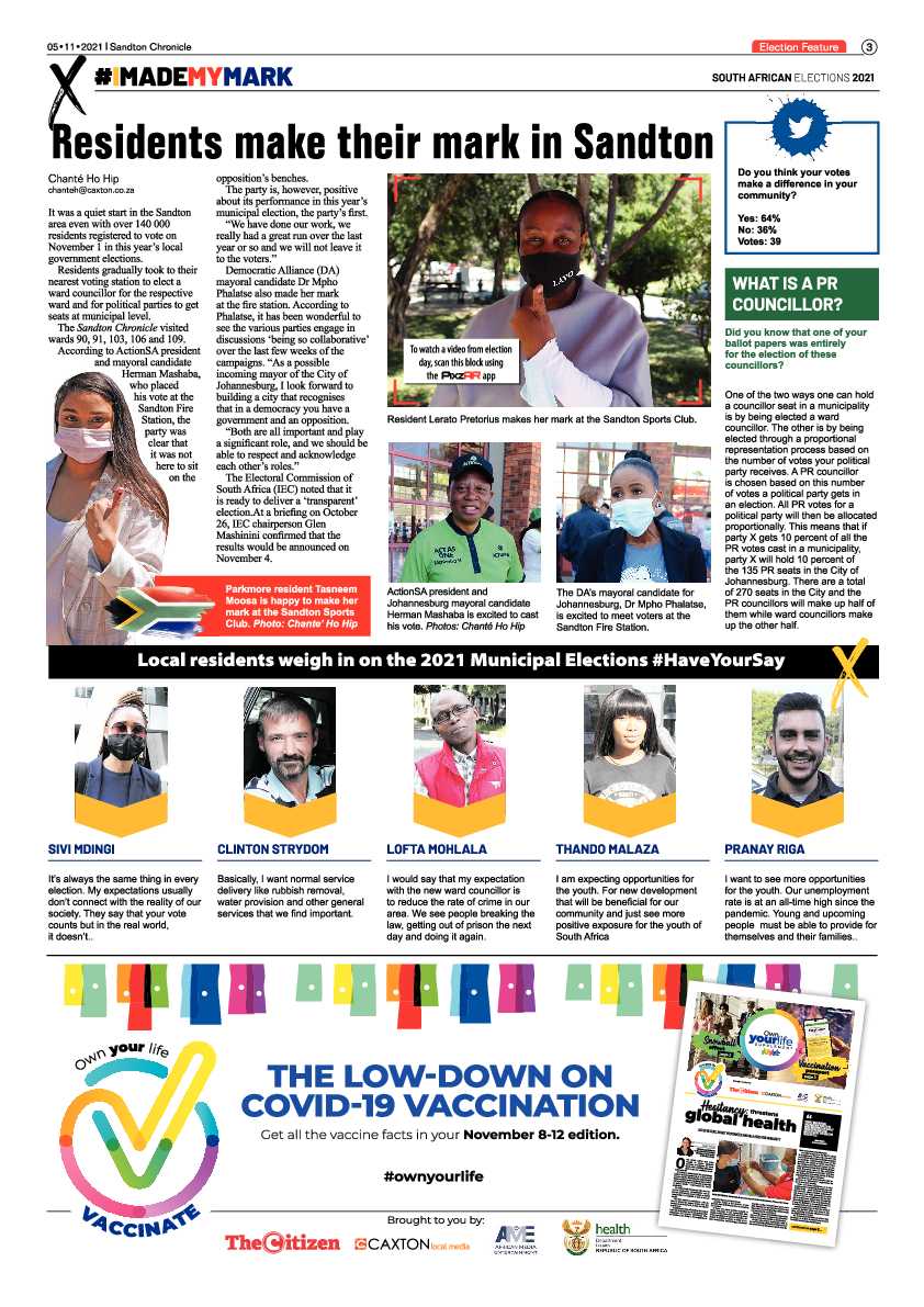 Sandton Chronicle 05 November 2021 page 3