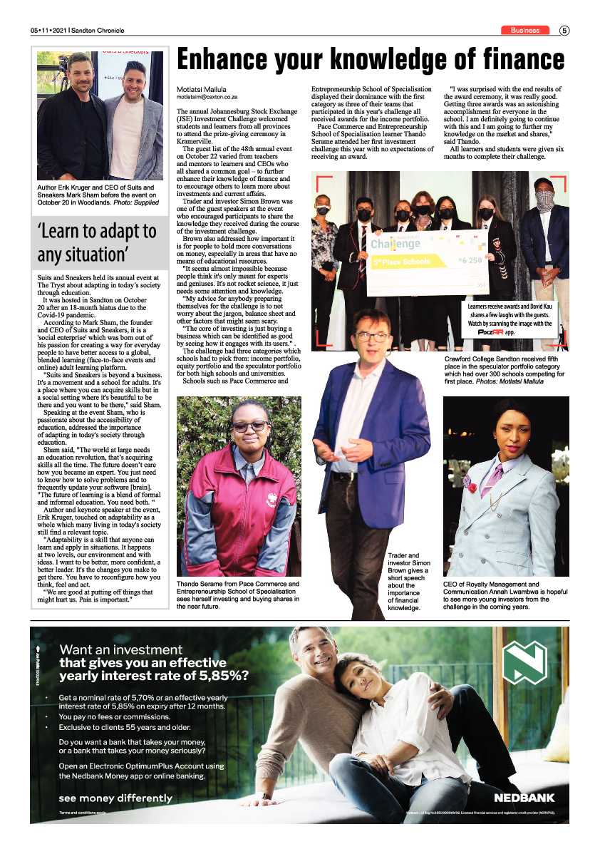 Sandton Chronicle 05 November 2021 page 5