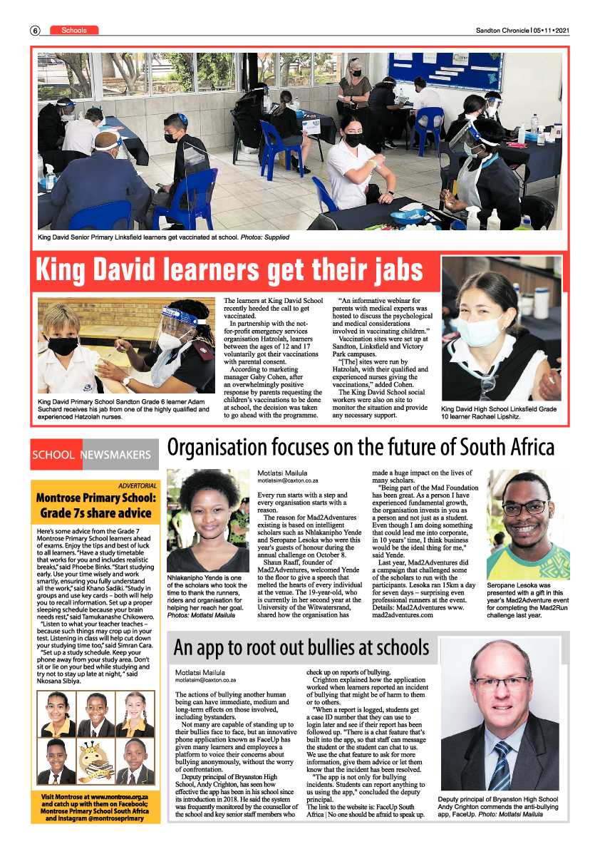 Sandton Chronicle 05 November 2021 page 6
