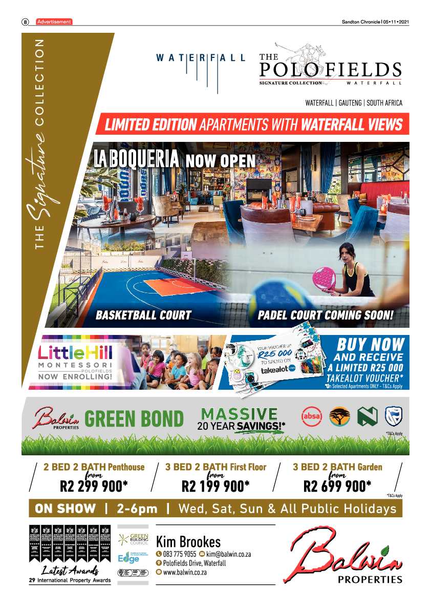 Sandton Chronicle 05 November 2021 page 8