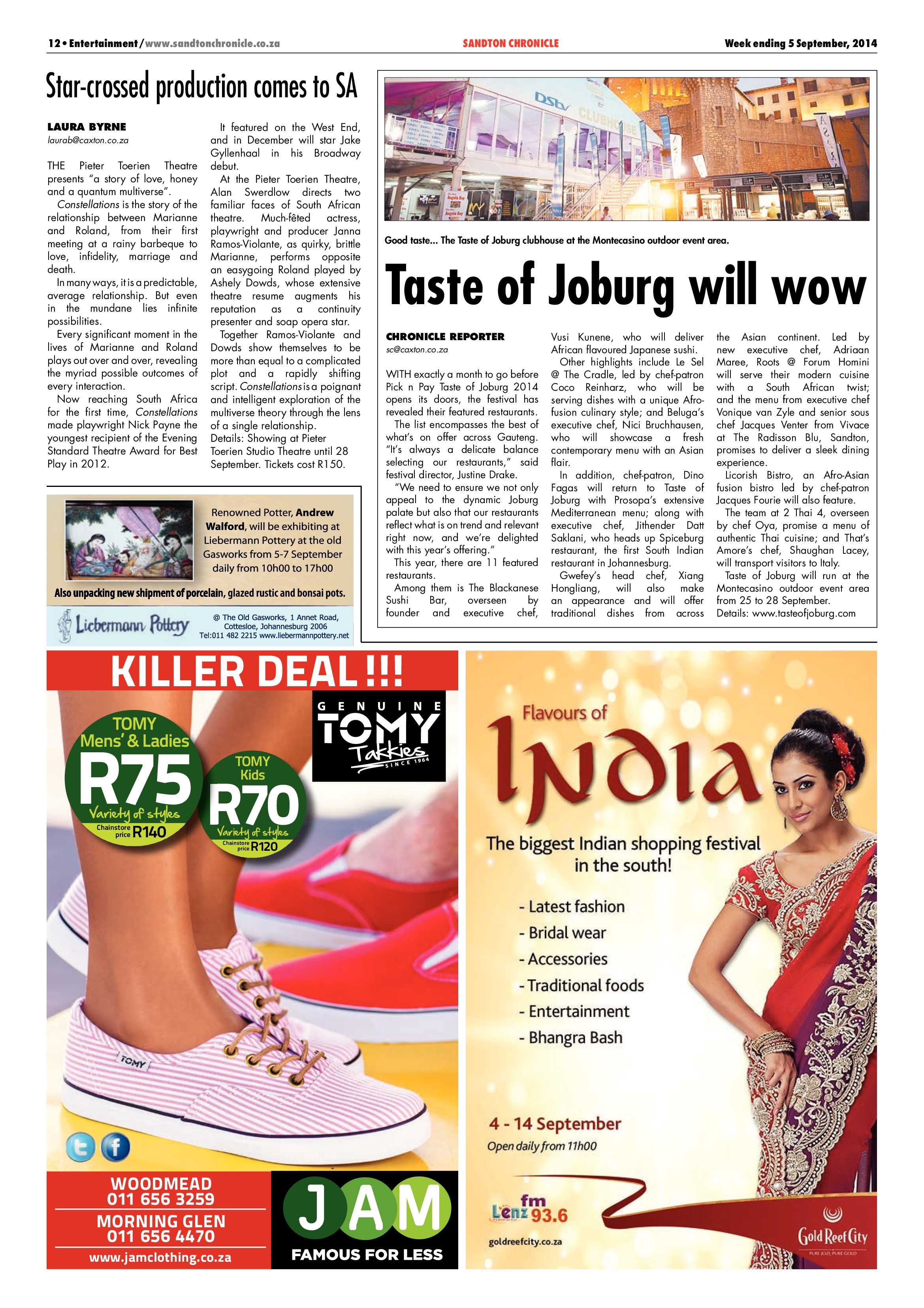 Sandton Chronicle 05 September 2014 page 12