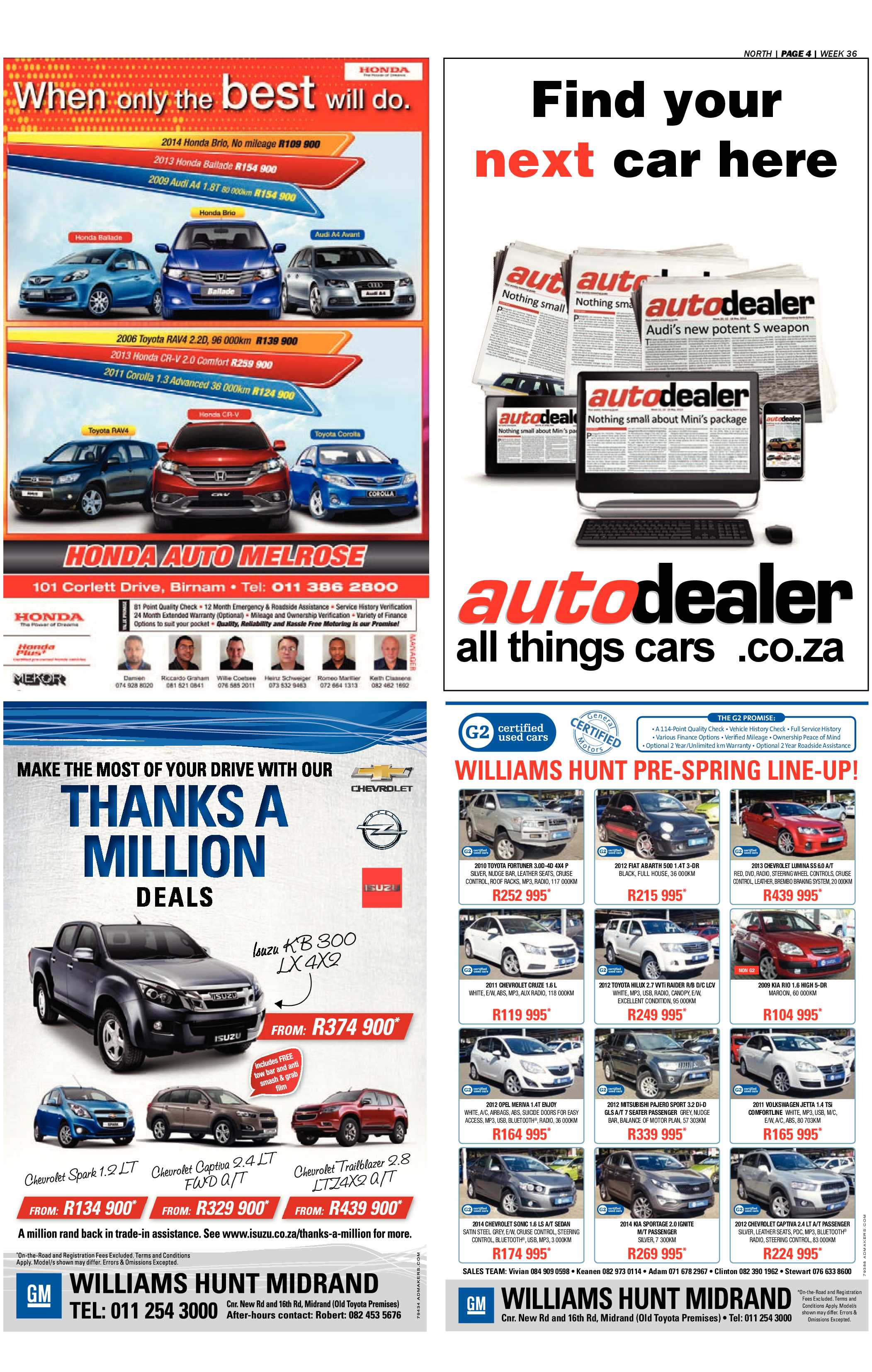 Sandton Chronicle 05 September 2014 page 16