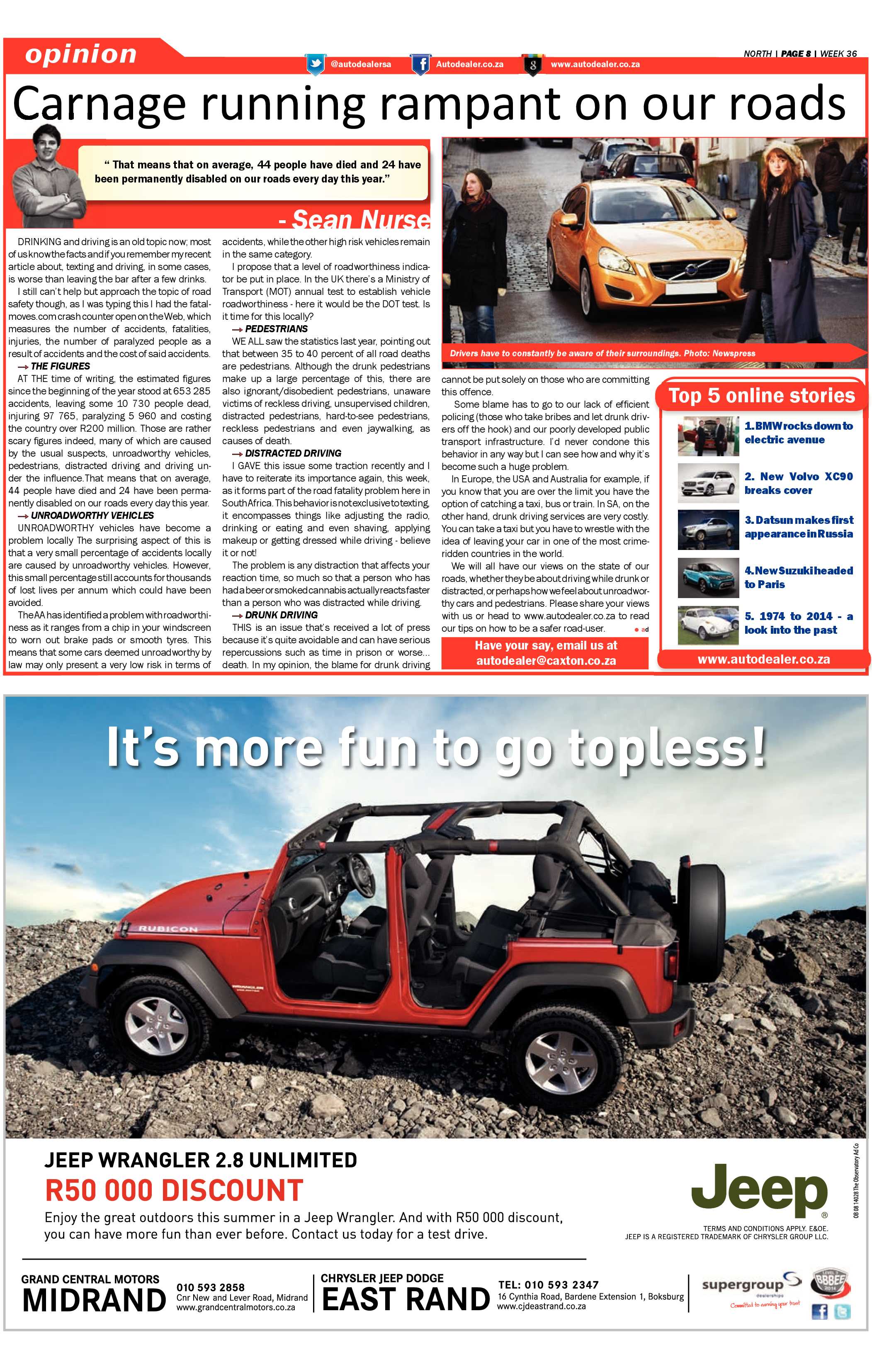 Sandton Chronicle 05 September 2014 page 20