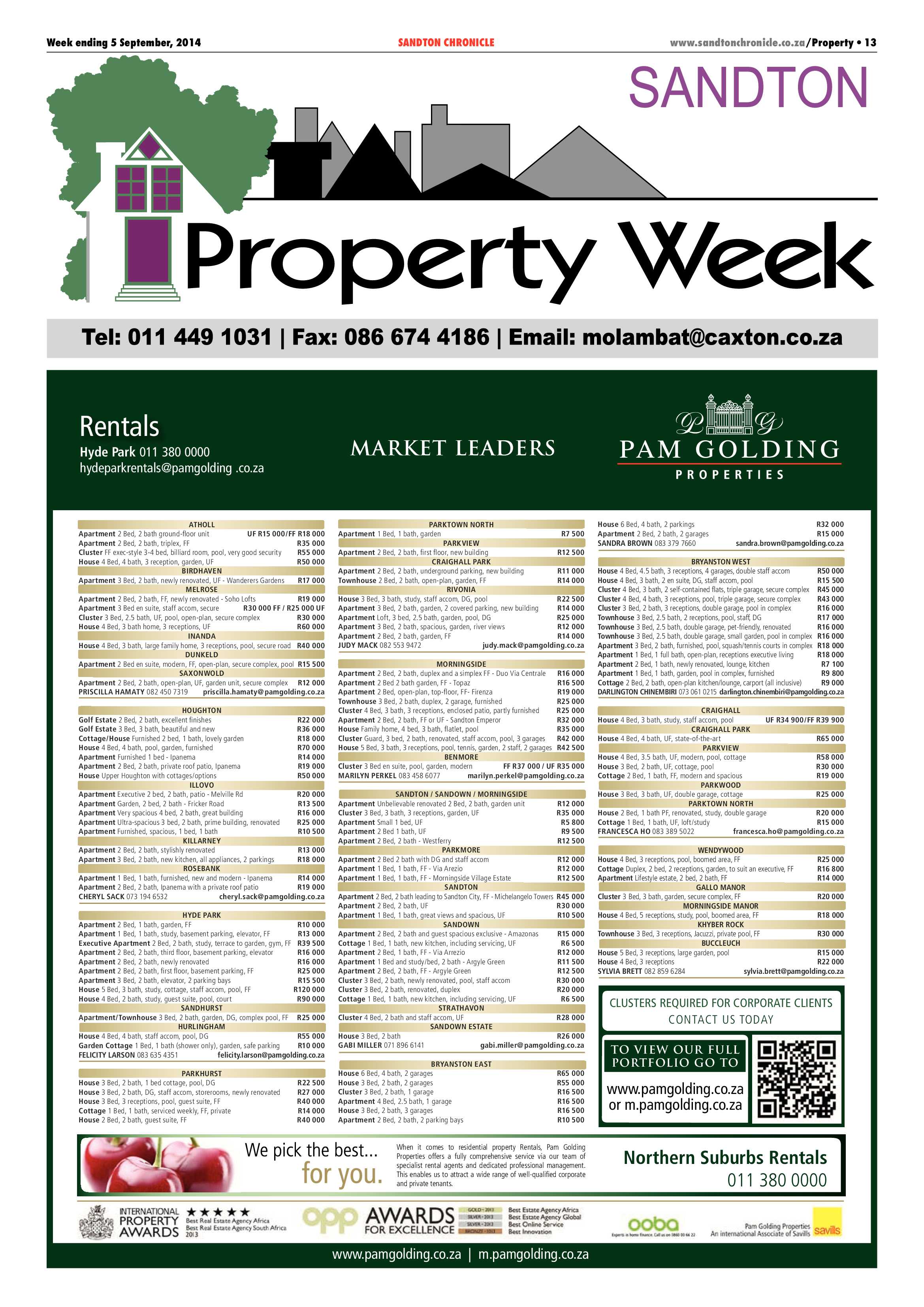 Sandton Chronicle 05 September 2014 page 21