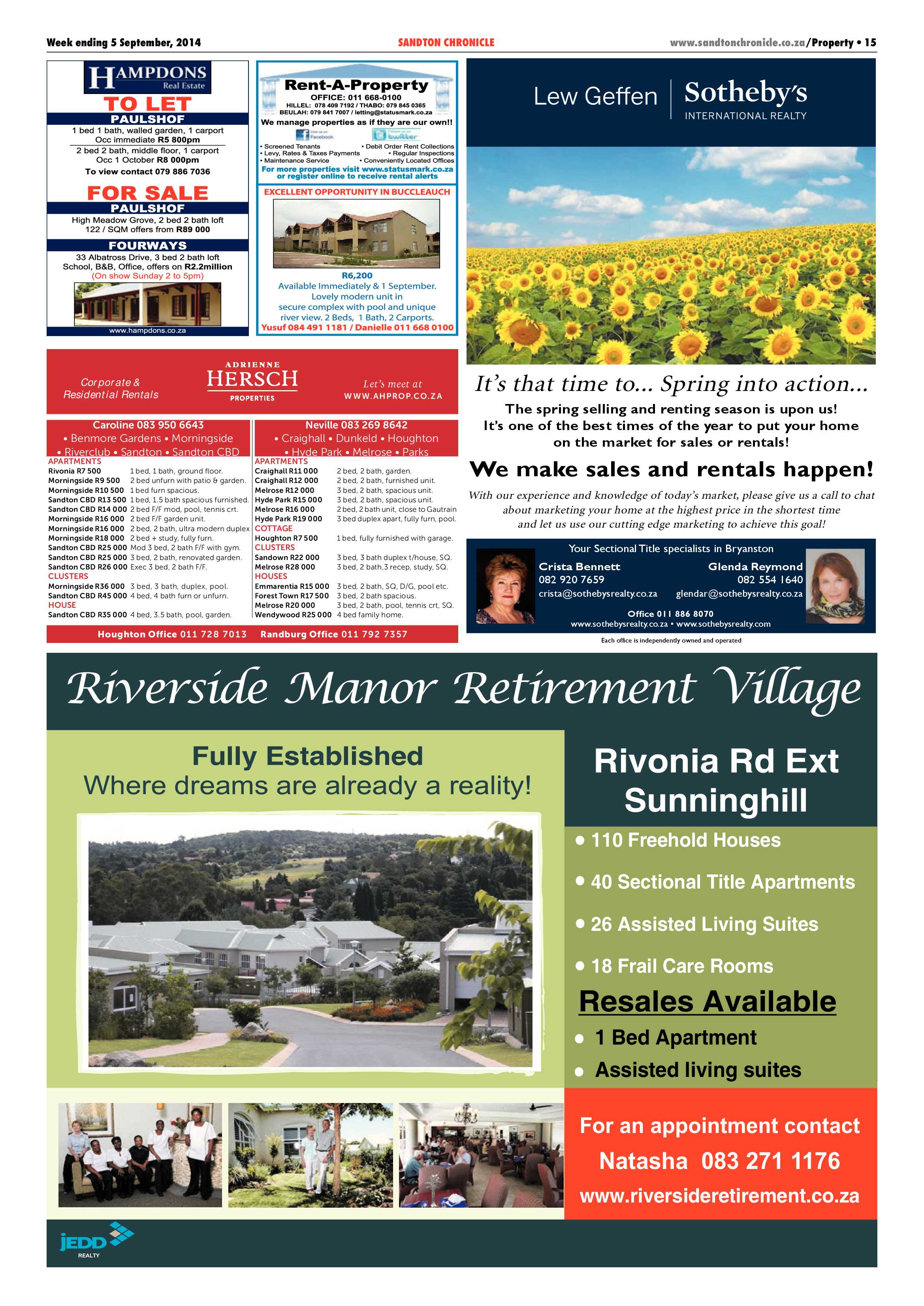 Sandton Chronicle 05 September 2014 page 23