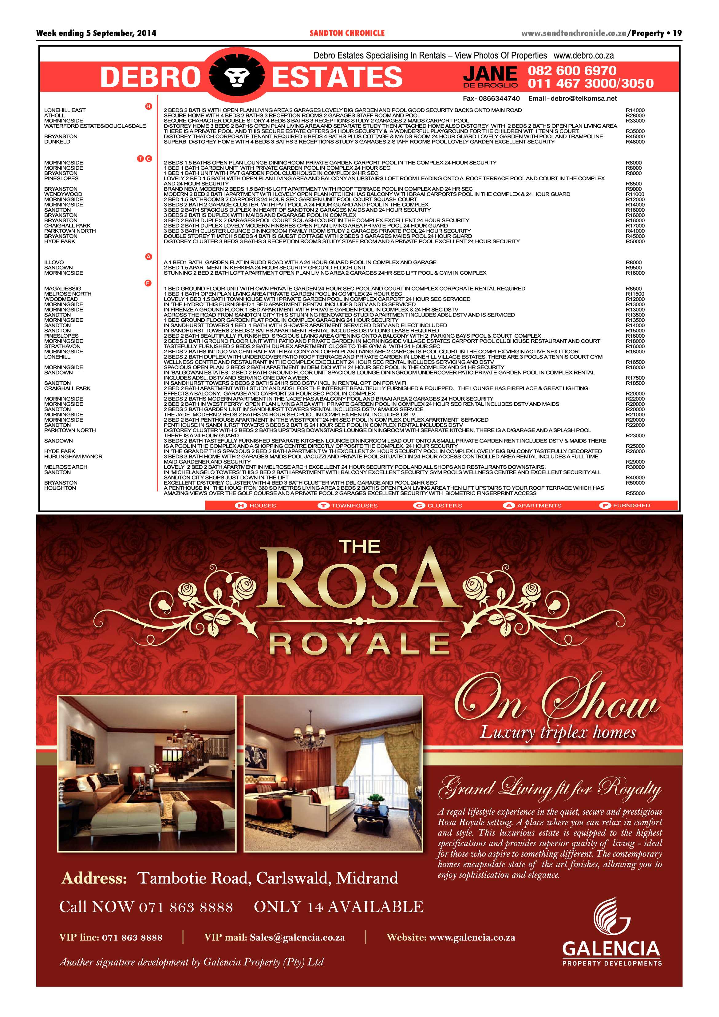 Sandton Chronicle 05 September 2014 page 27