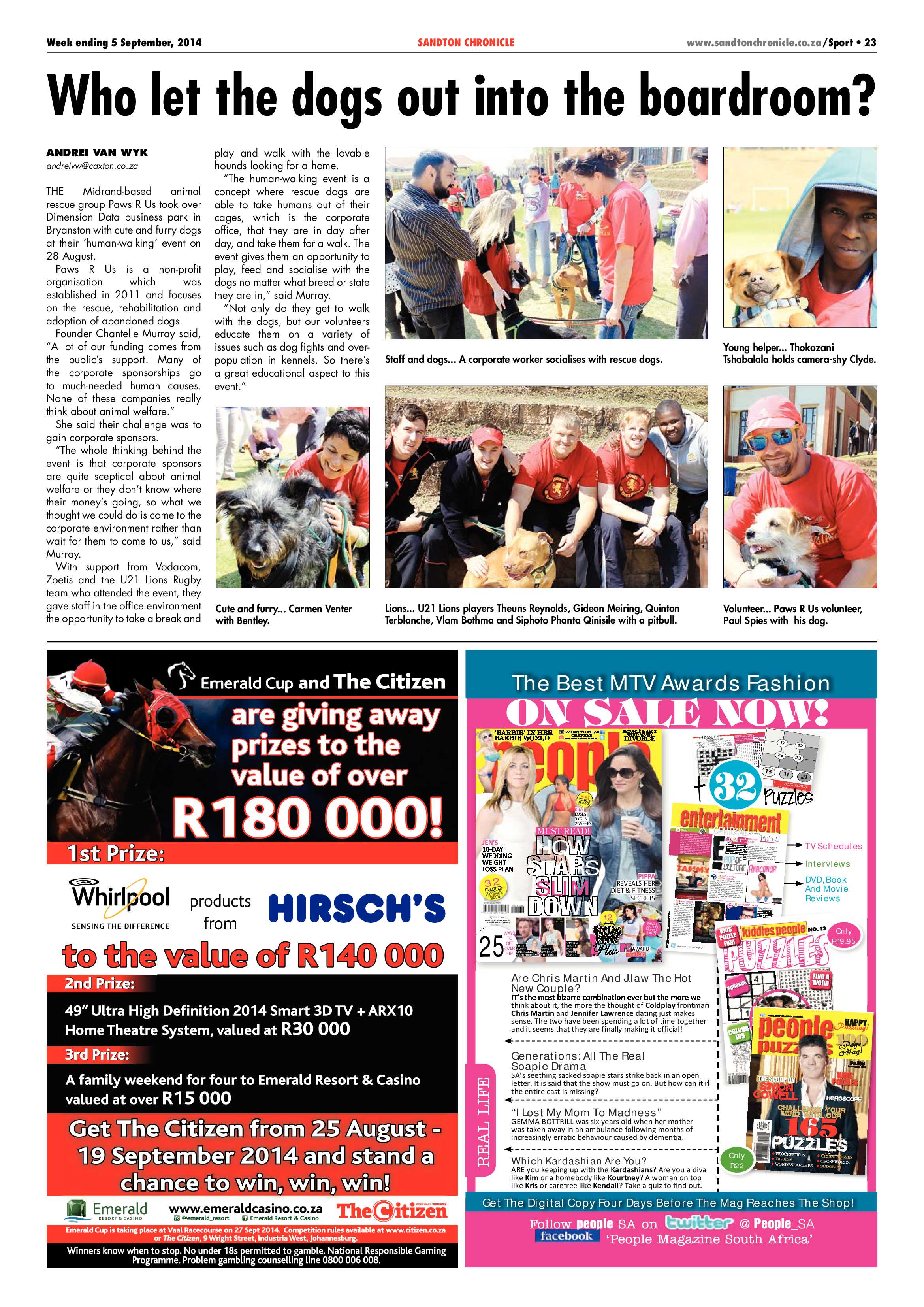 Sandton Chronicle 05 September 2014 page 31