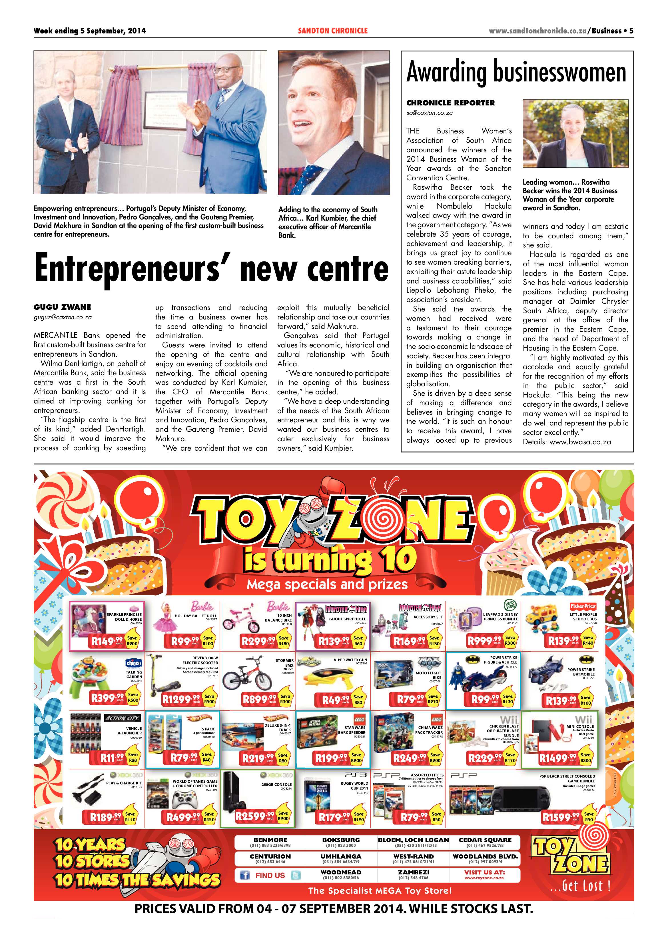 Sandton Chronicle 05 September 2014 page 5