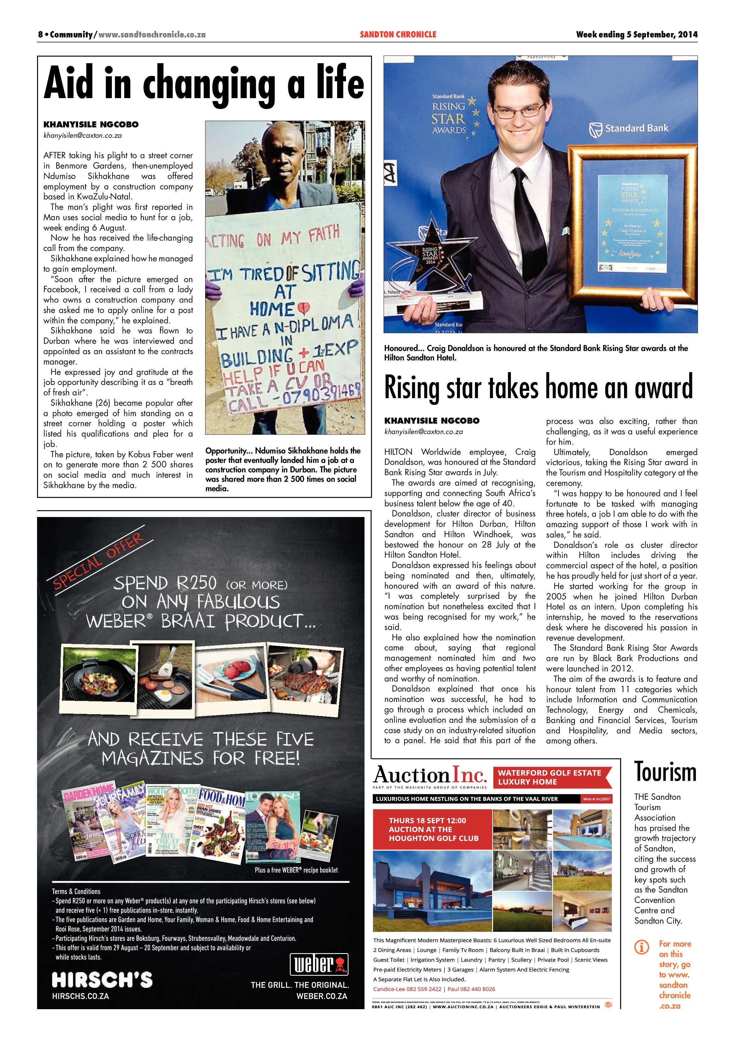 Sandton Chronicle 05 September 2014 page 8