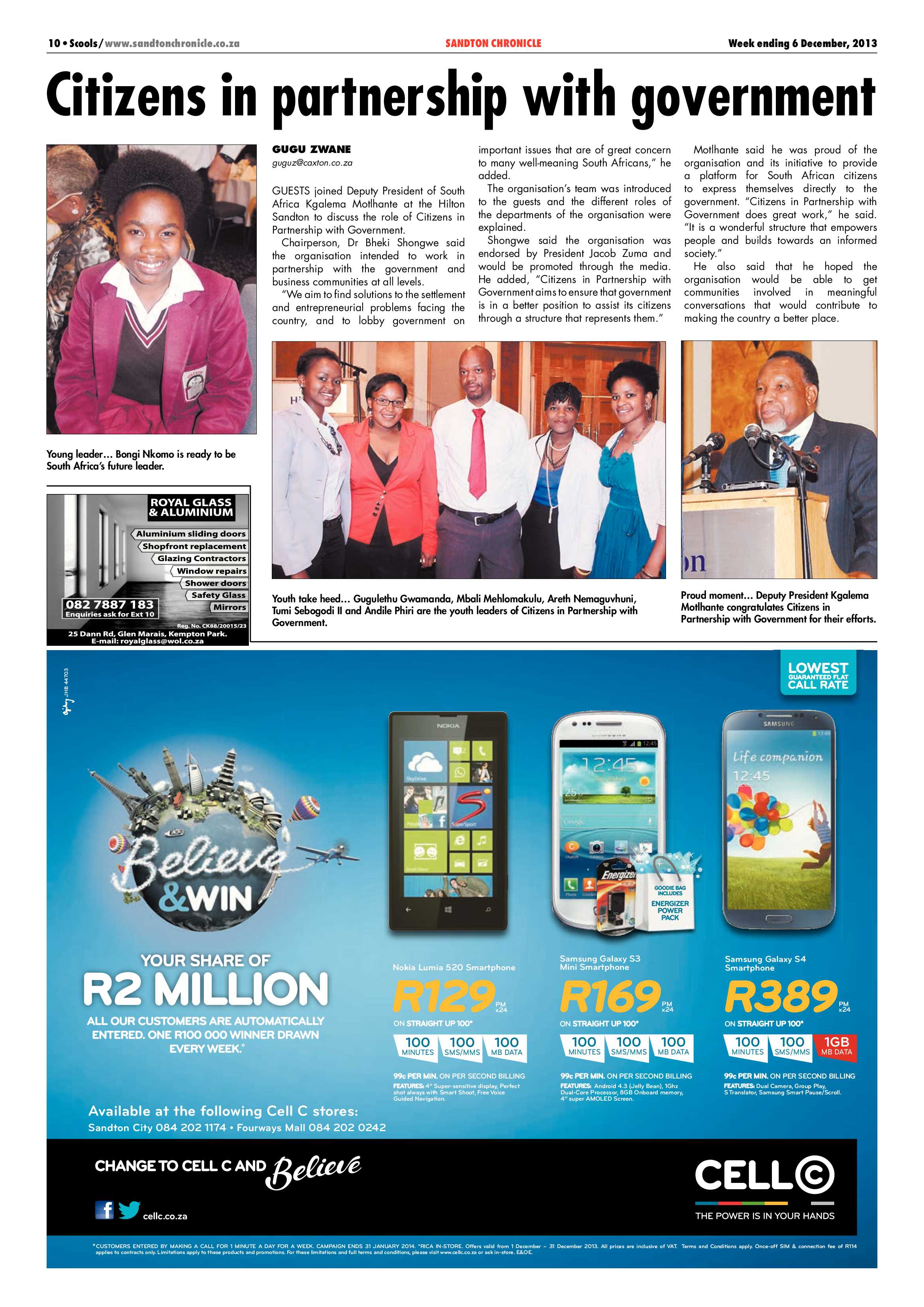 Sandton Chronicle 06 December 2013 page 10