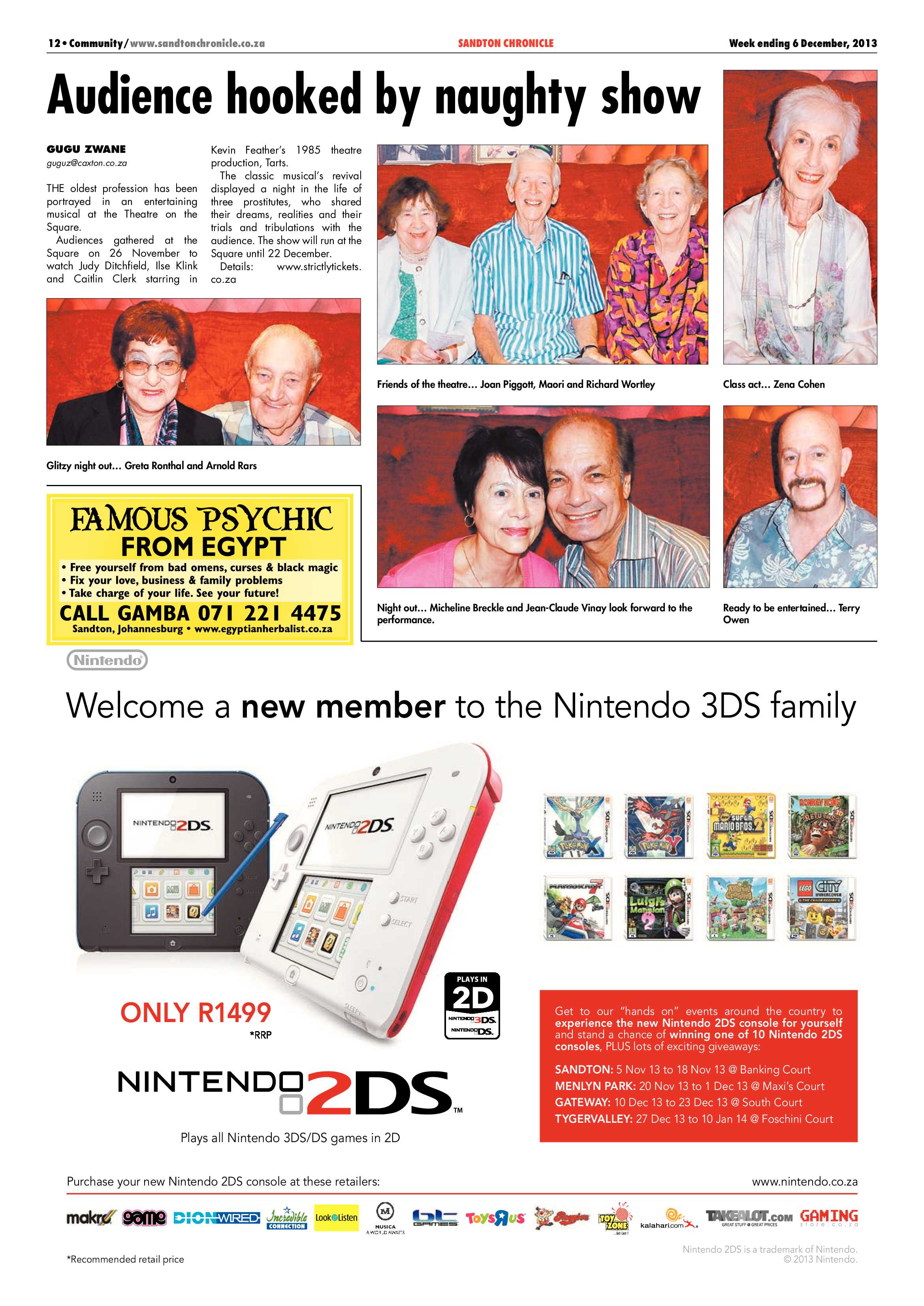 Sandton Chronicle 06 December 2013 page 12
