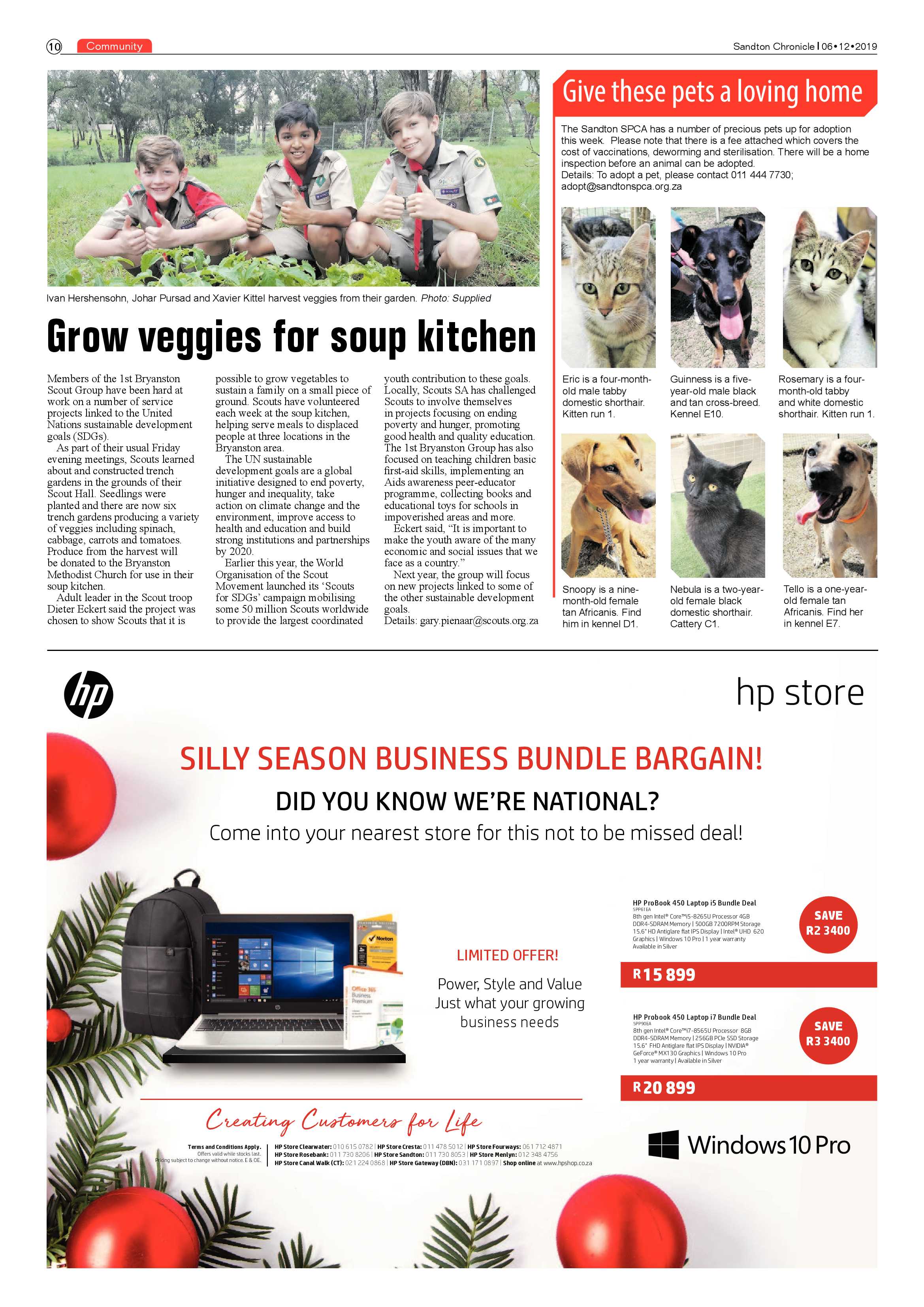 Sandton Chronicle 06 December 2019 page 10