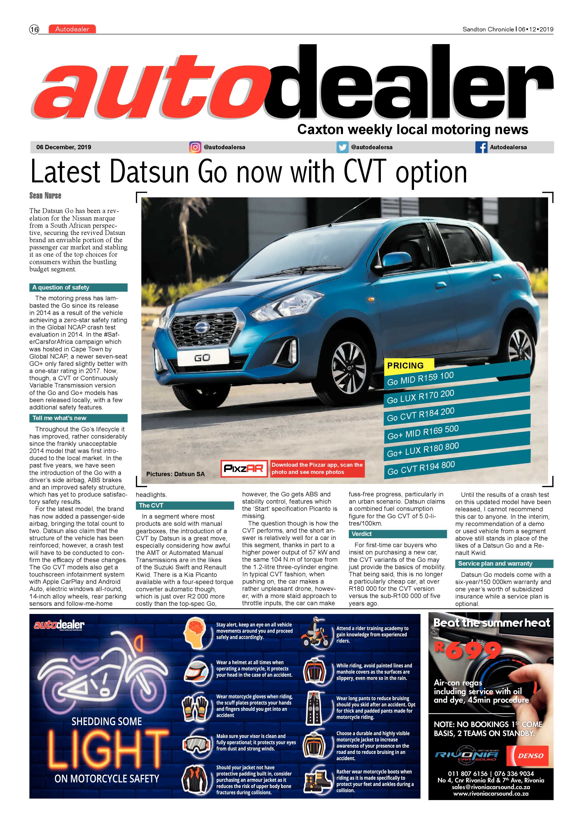 Sandton Chronicle 06 December 2019 page 16