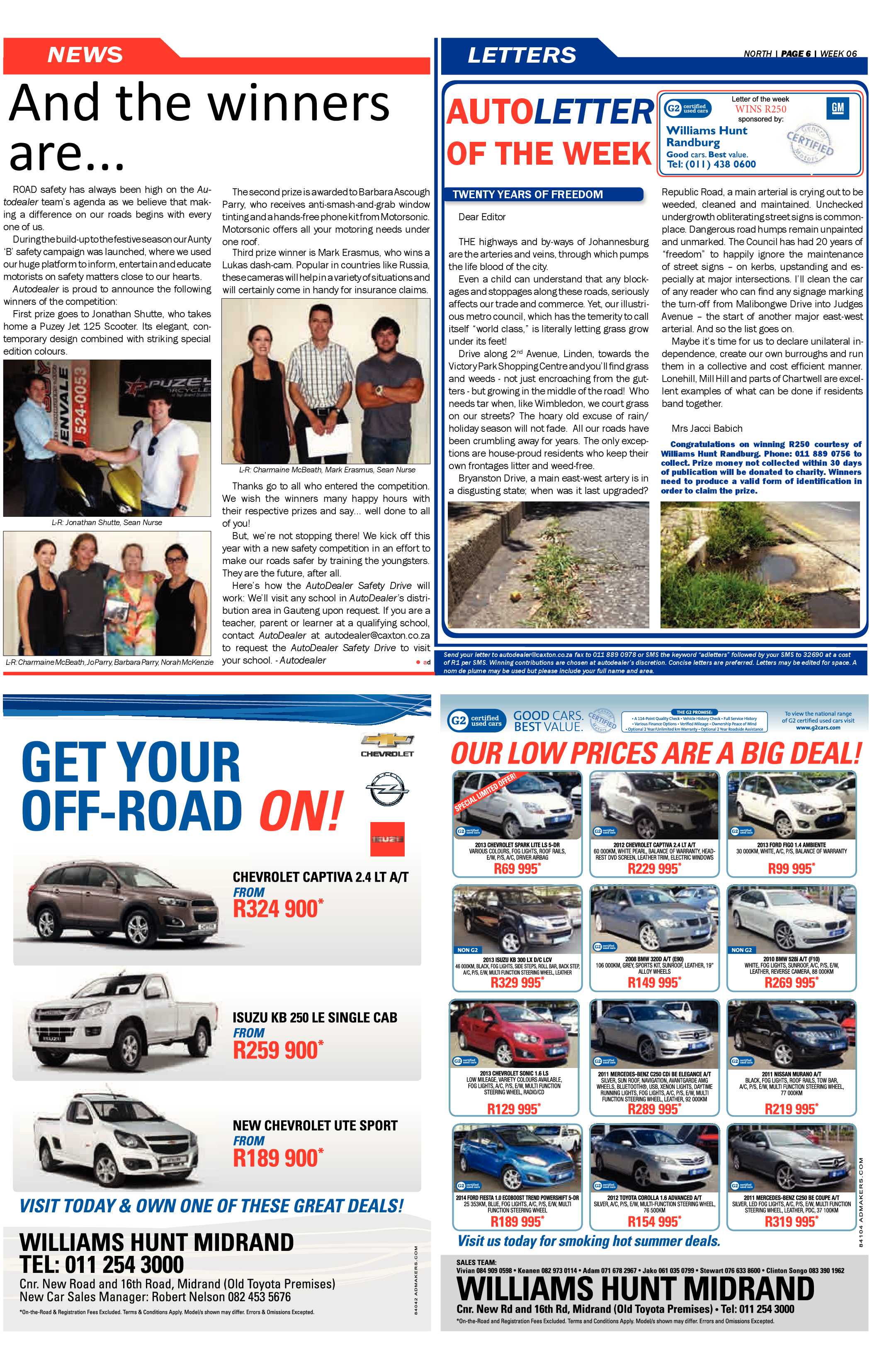 Sandton Chronicle 06 February 2015 page 16