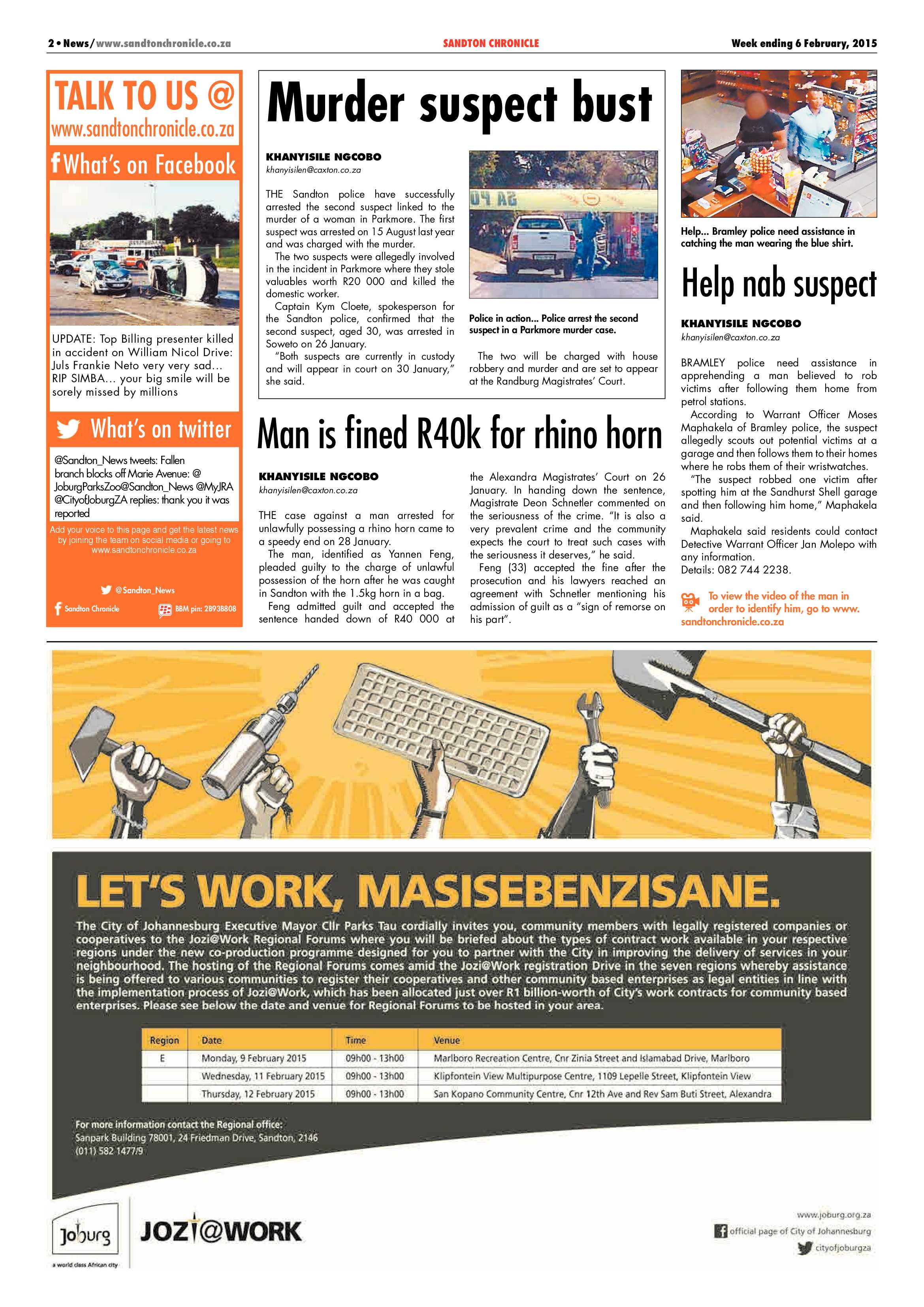 Sandton Chronicle 06 February 2015 page 2