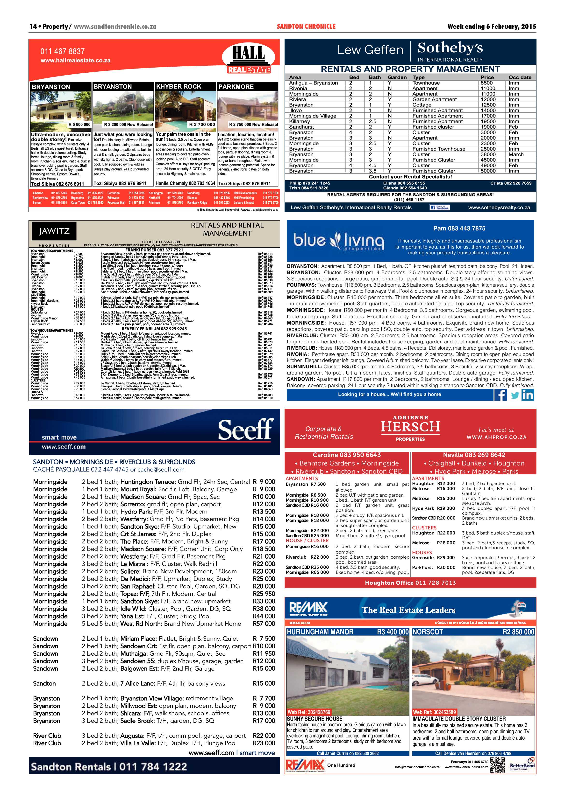 Sandton Chronicle 06 February 2015 page 22