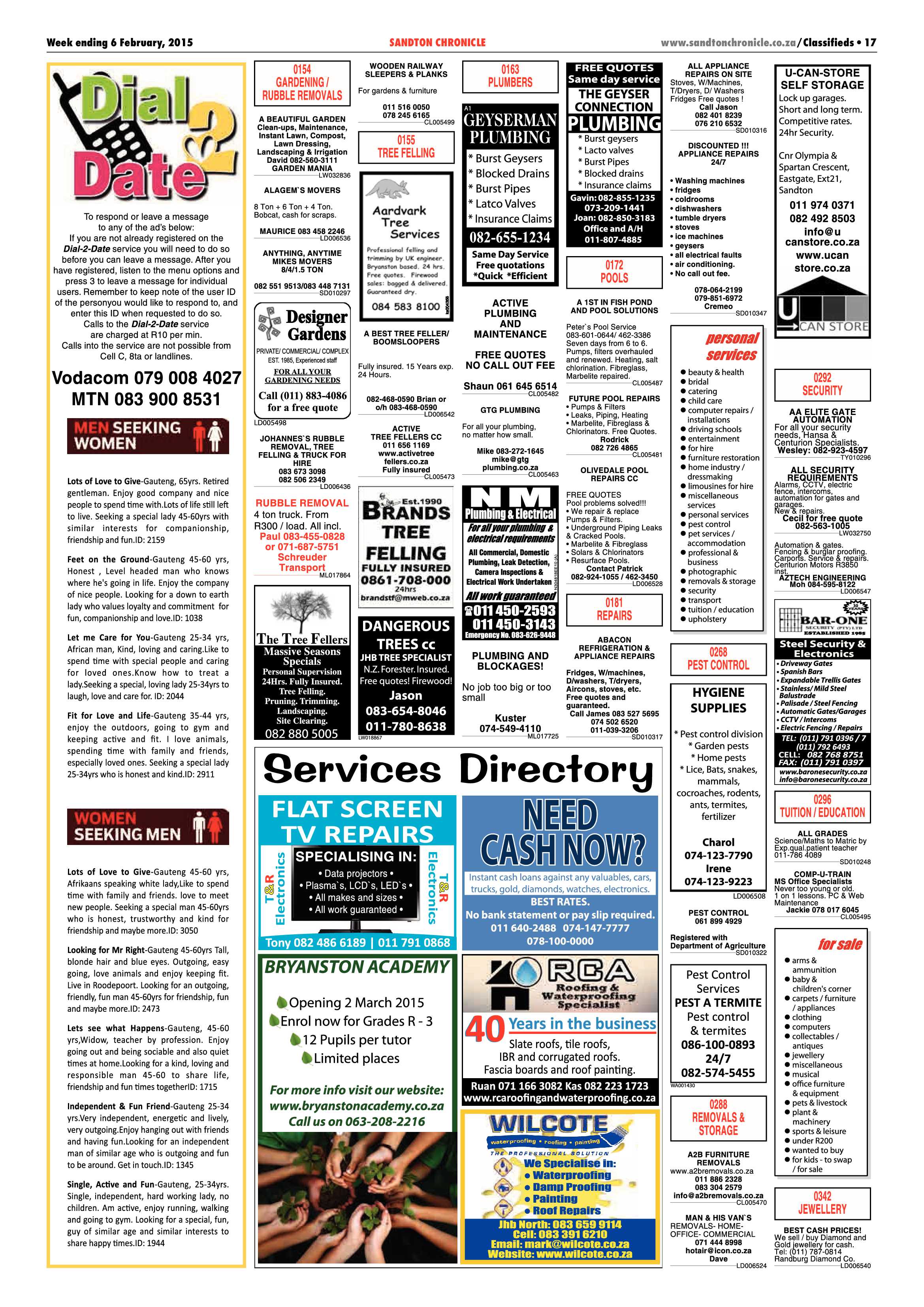 Sandton Chronicle 06 February 2015 page 25