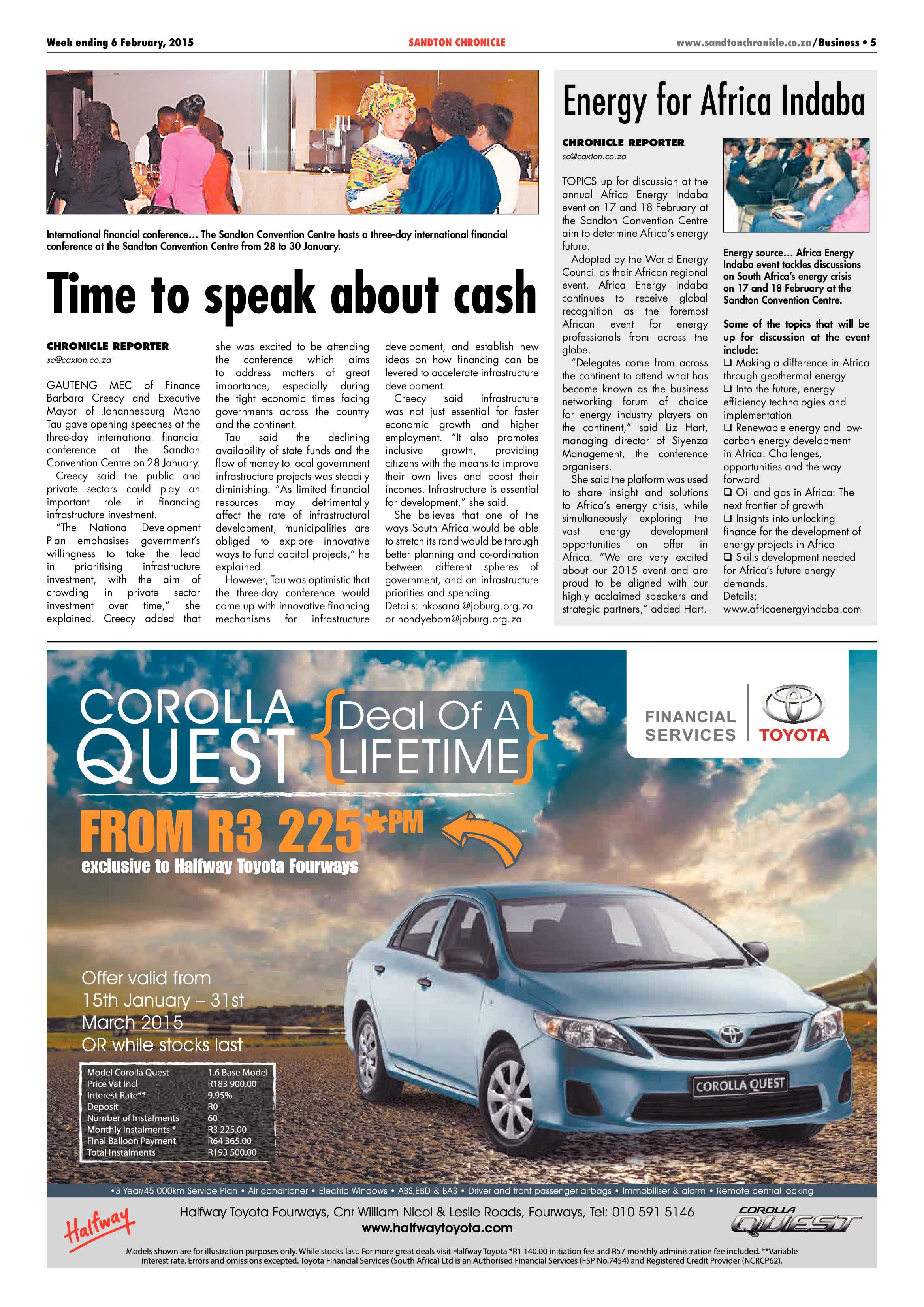 Sandton Chronicle 06 February 2015 page 5