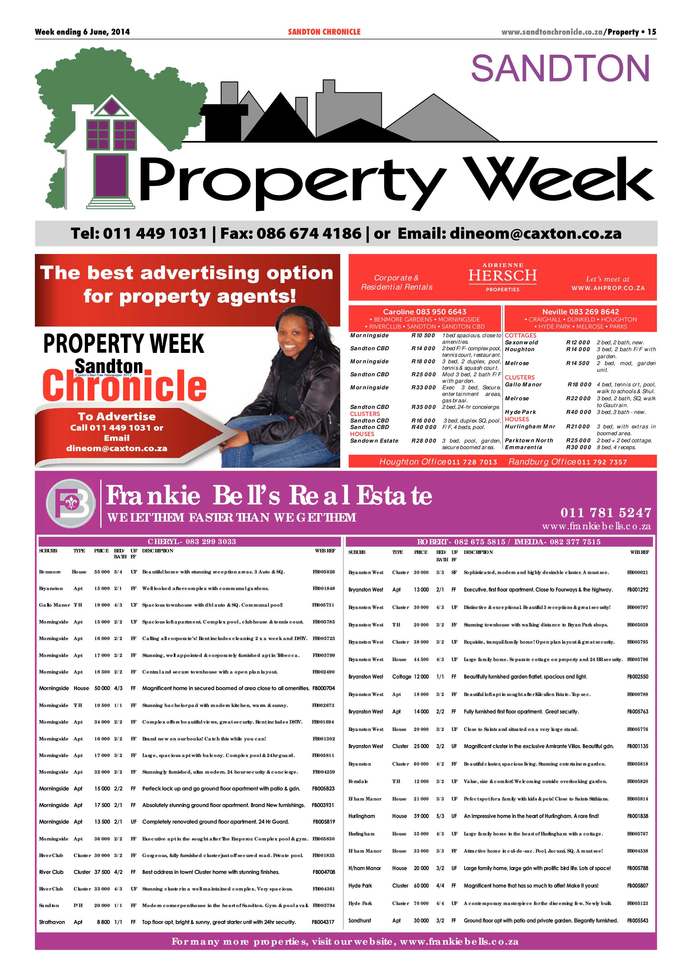 Sandton Chronicle 06 June 2014 page 15
