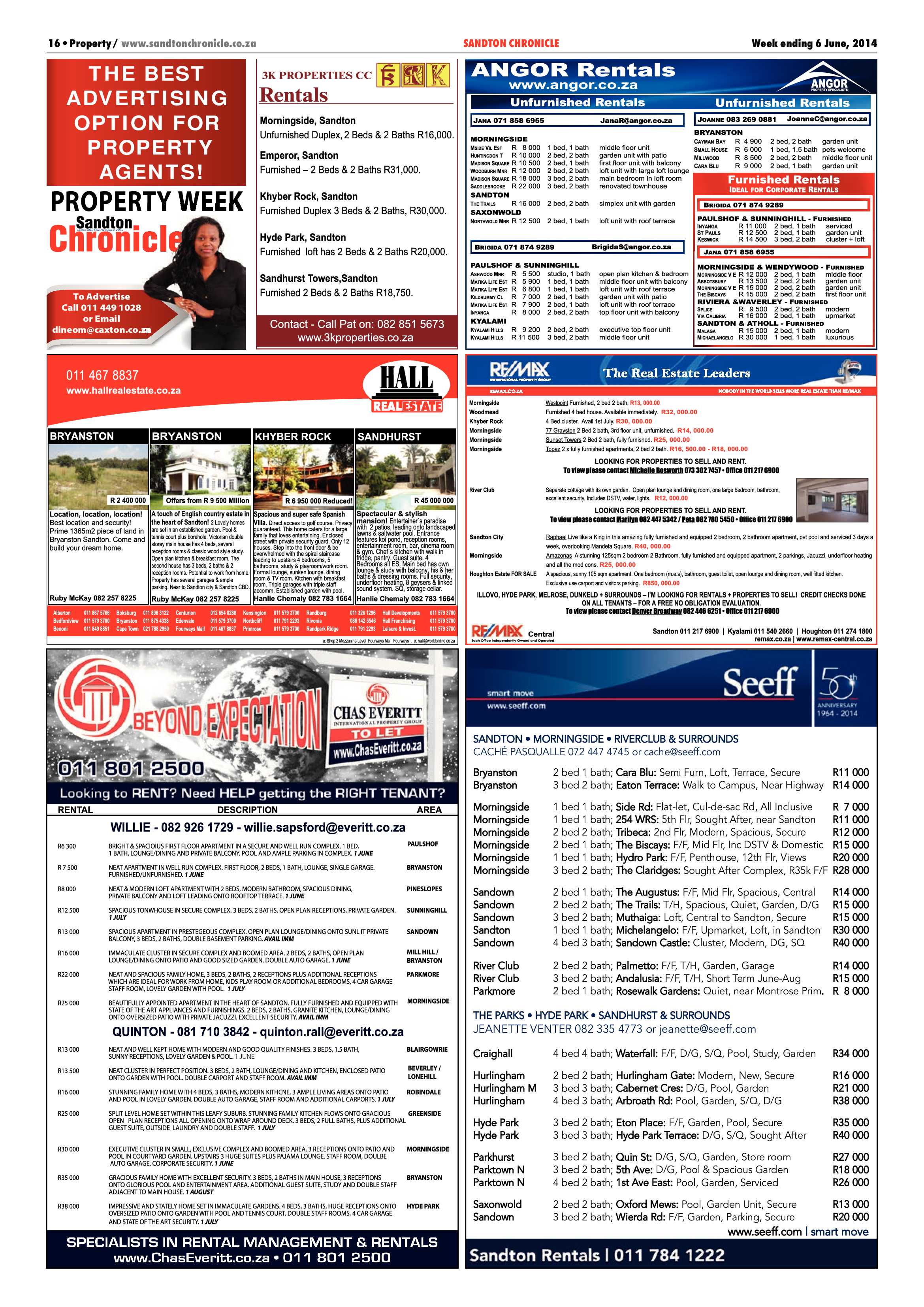 Sandton Chronicle 06 June 2014 page 16
