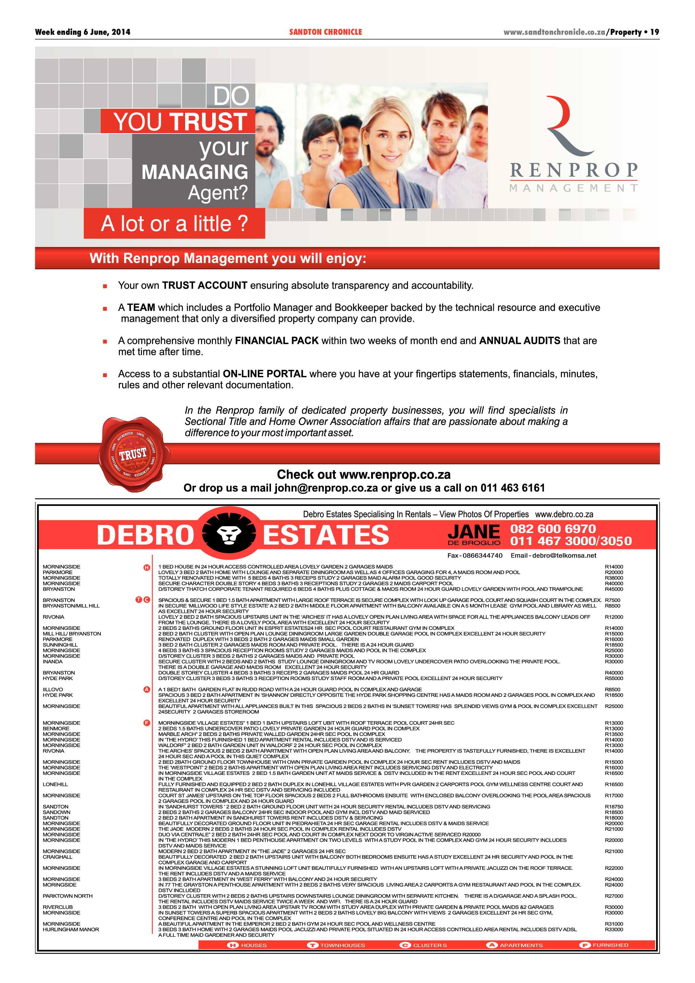 Sandton Chronicle 06 June 2014 page 19