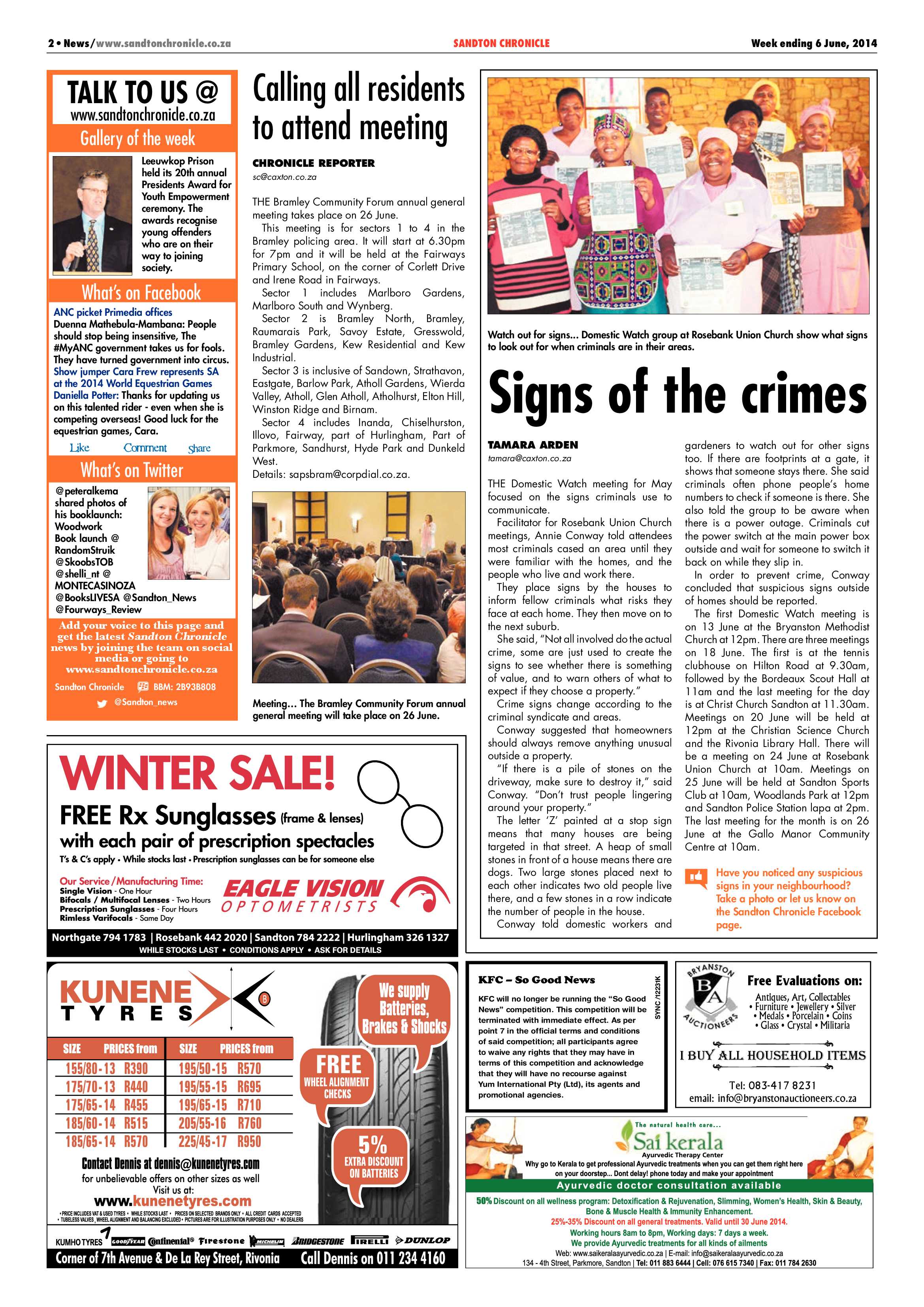 Sandton Chronicle 06 June 2014 page 2