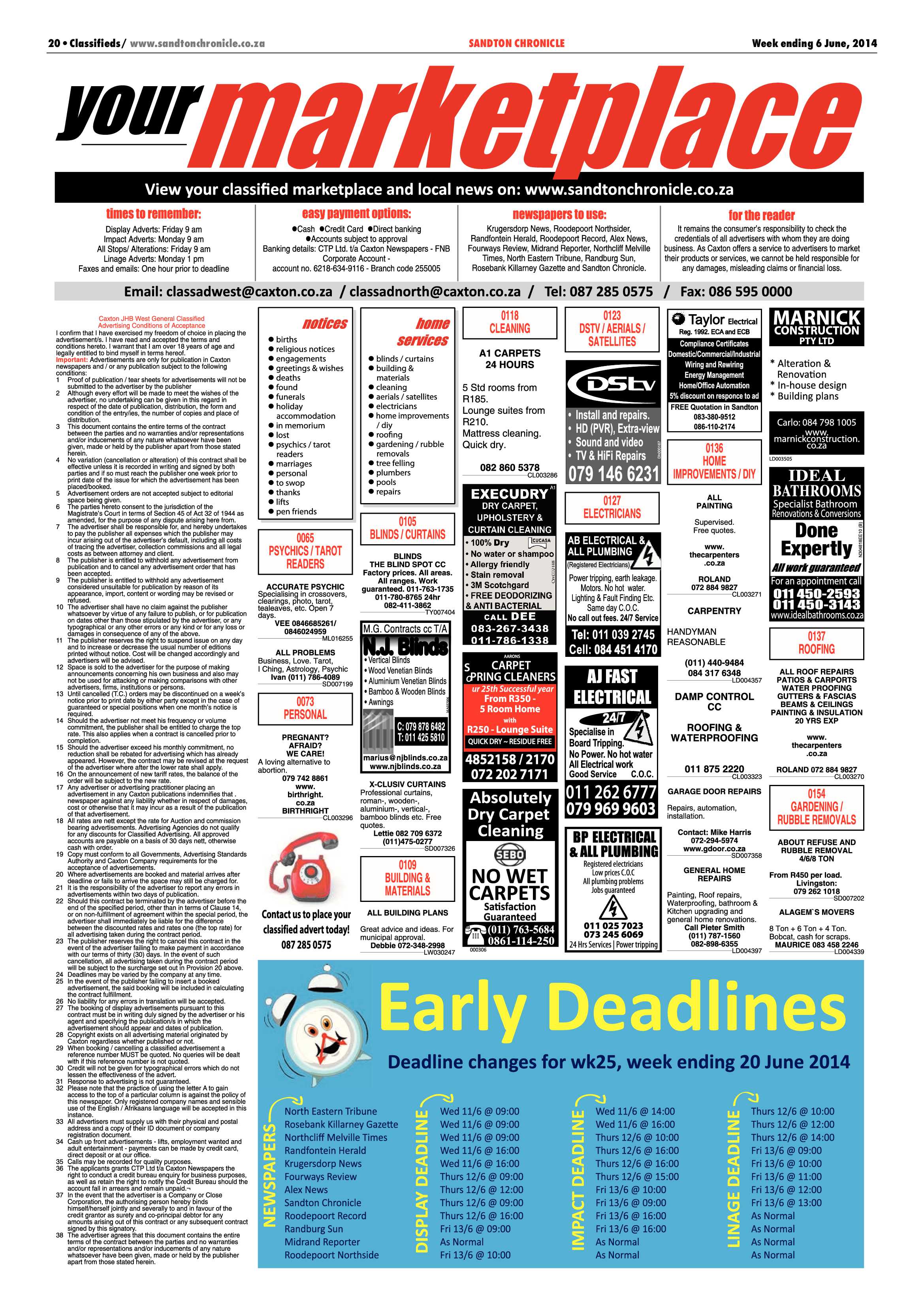 Sandton Chronicle 06 June 2014 page 20