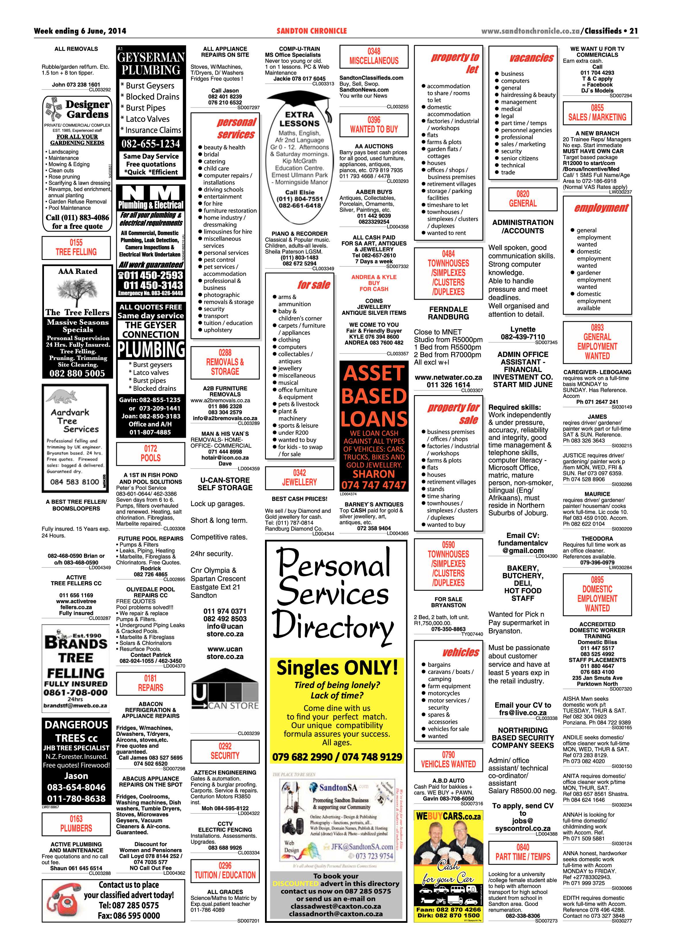 Sandton Chronicle 06 June 2014 page 21