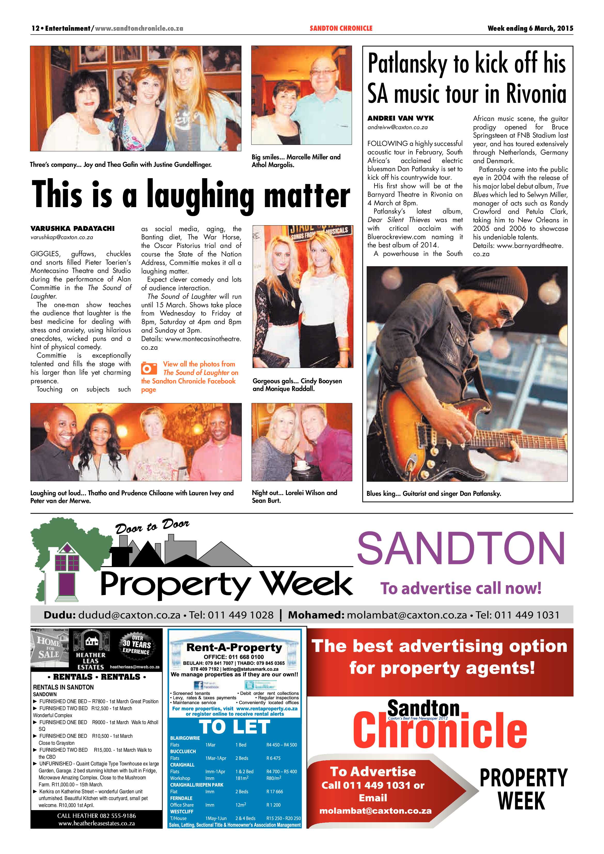 Sandton Chronicle 06 March 2015 page 12