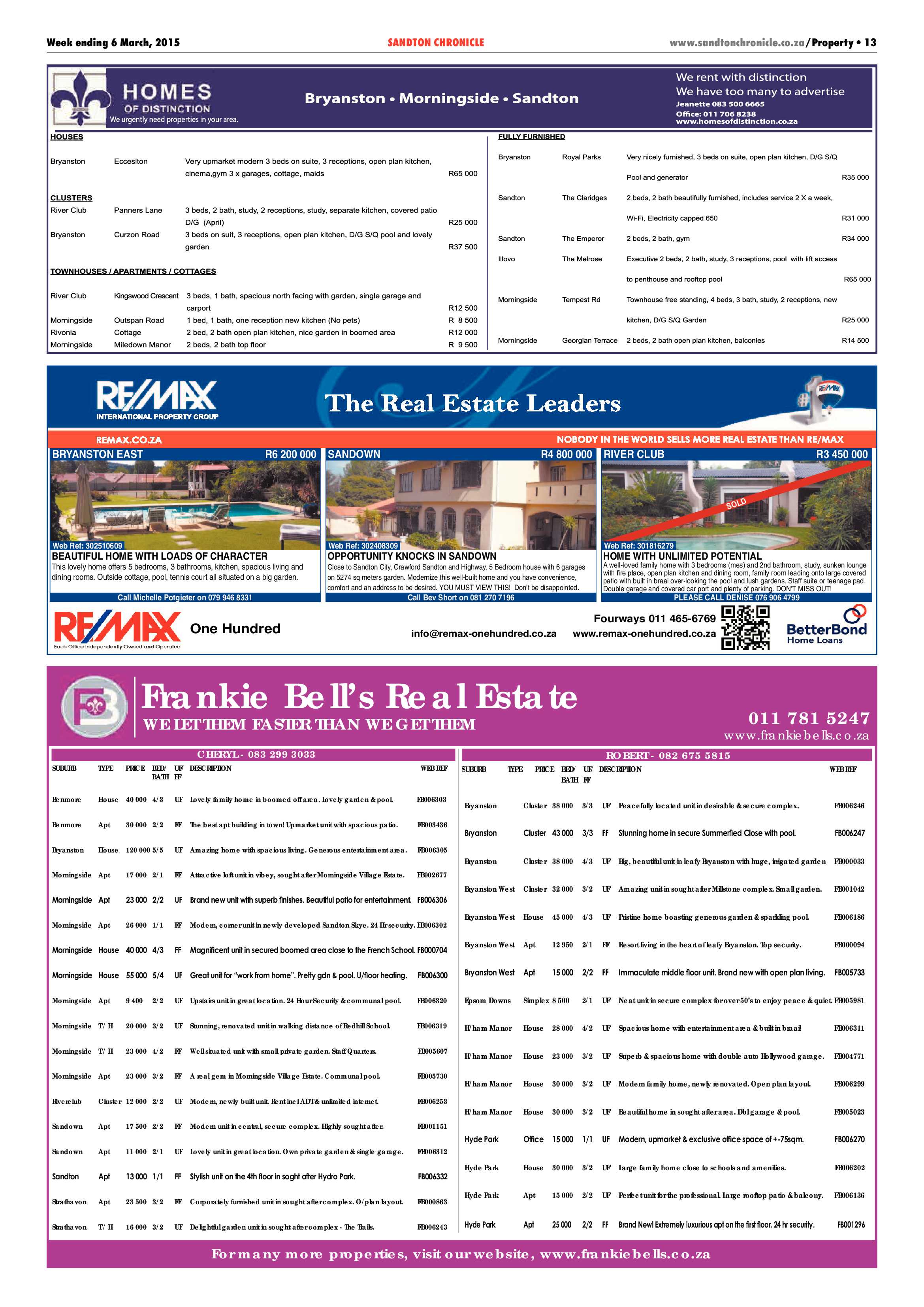 Sandton Chronicle 06 March 2015 page 13