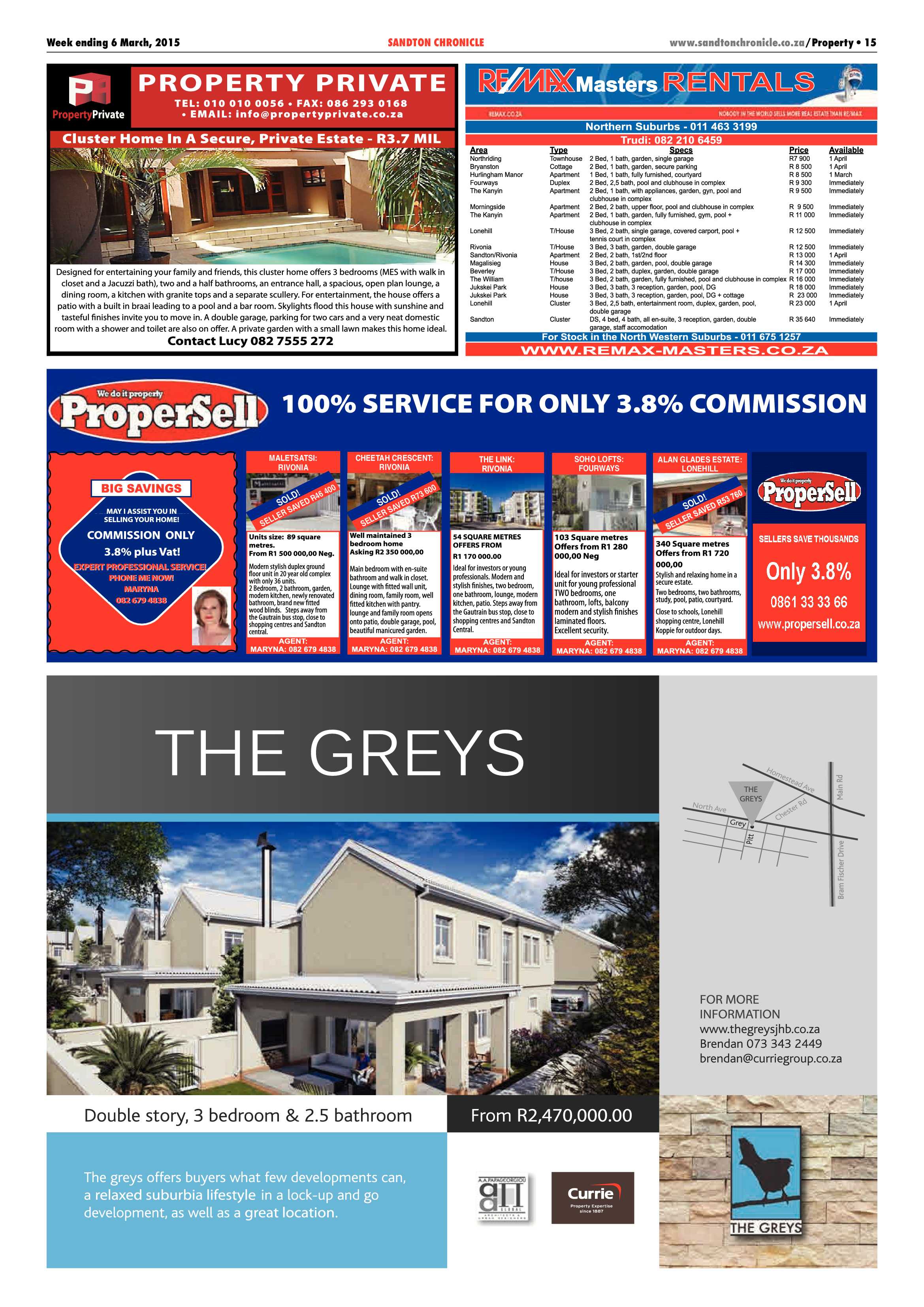 Sandton Chronicle 06 March 2015 page 15
